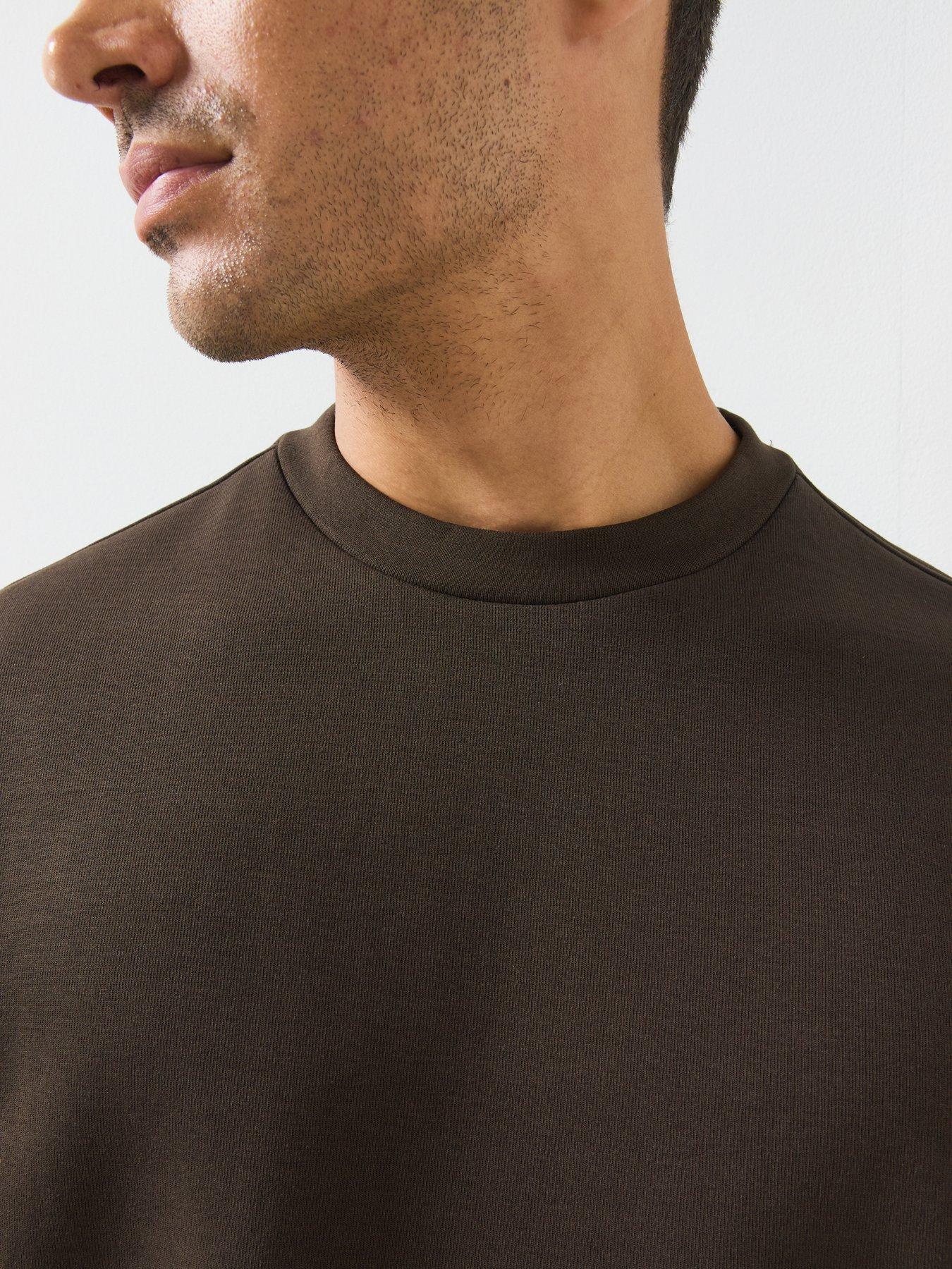 Image 4 of 6 of Mango Cotton Blend Regular Fit Sweatshirt - Brown