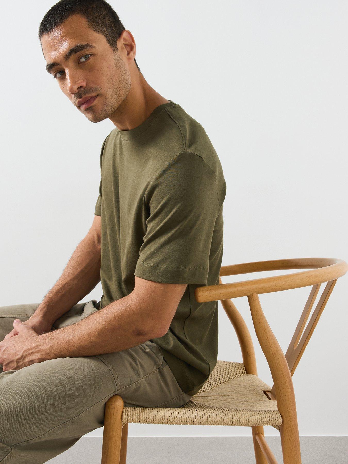 Image 6 of 6 of Mango Regular Fit T-Shirt - Green
