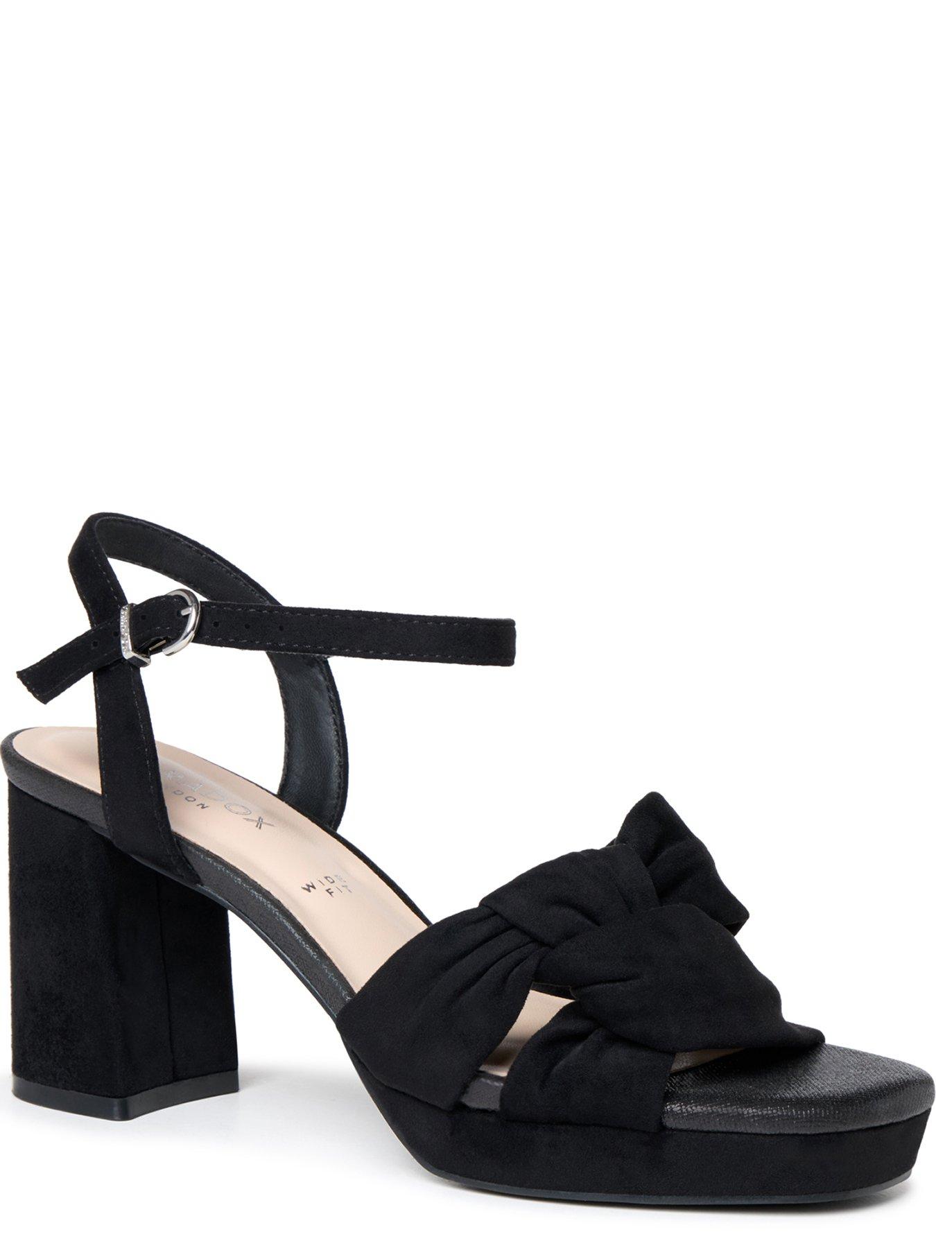 Image 5 of 7 of Paradox London Liliane Platform Block Heel - Black