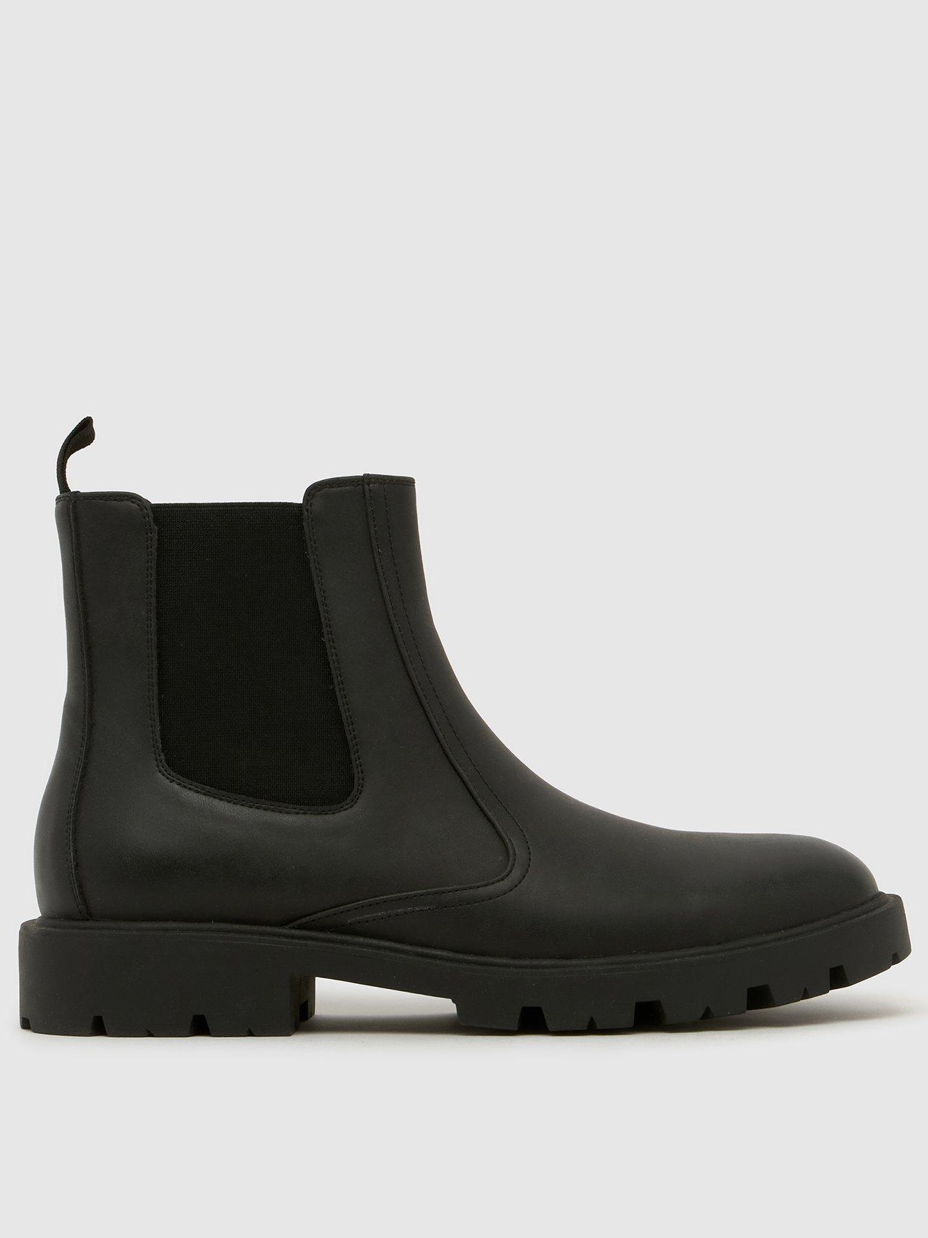 Image 1 of 4 of Schuh Mens Duke Chelsea Chunky Sole Boots - Black