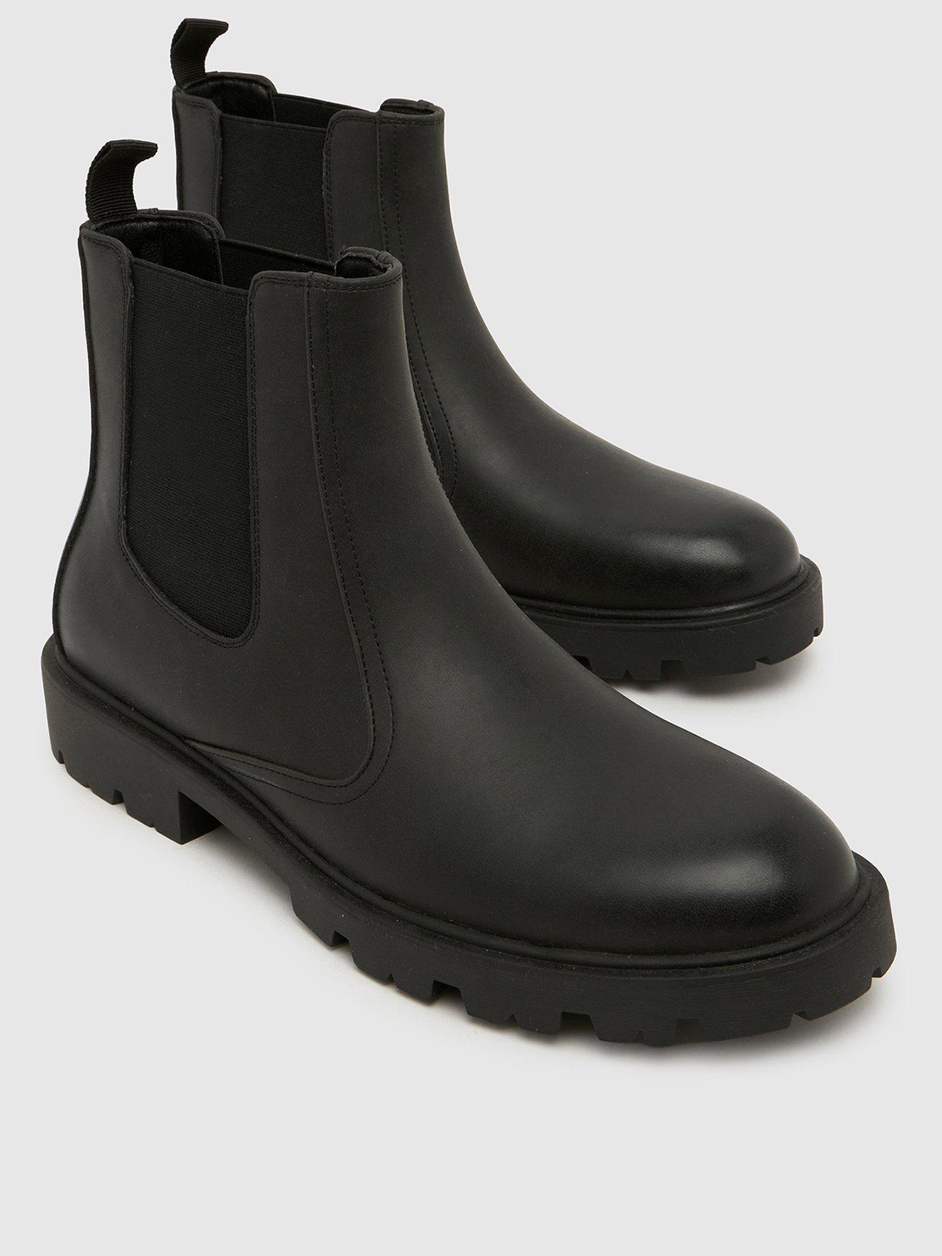 Image 2 of 4 of Schuh Mens Duke Chelsea Chunky Sole Boots - Black