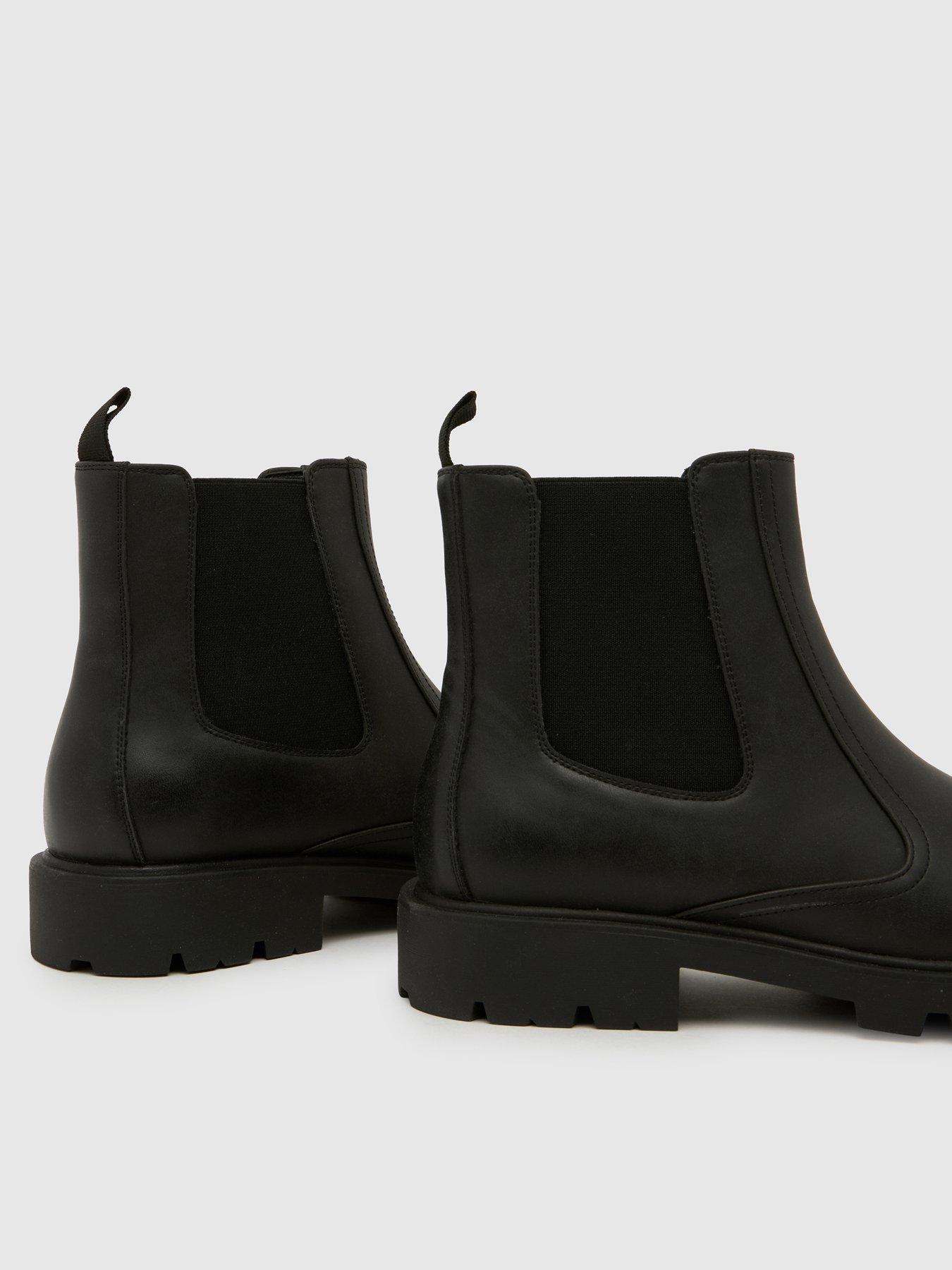 Image 4 of 4 of Schuh Mens Duke Chelsea Chunky Sole Boots - Black