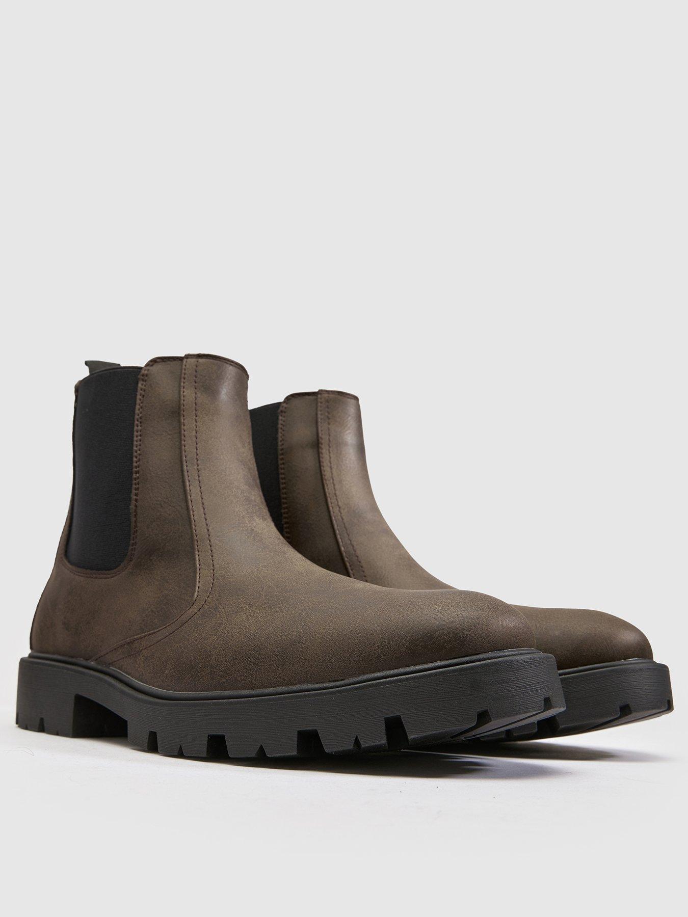 Image 2 of 4 of Schuh Mens Duke Elasticated Chelsea Boot - Brown