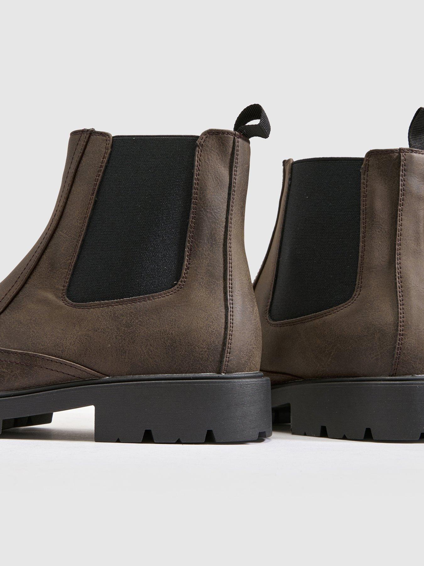 Image 3 of 4 of Schuh Mens Duke Elasticated Chelsea Boot - Brown