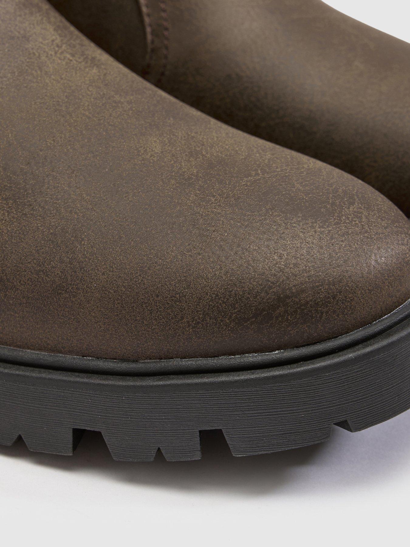 Image 4 of 4 of Schuh Mens Duke Elasticated Chelsea Boot - Brown