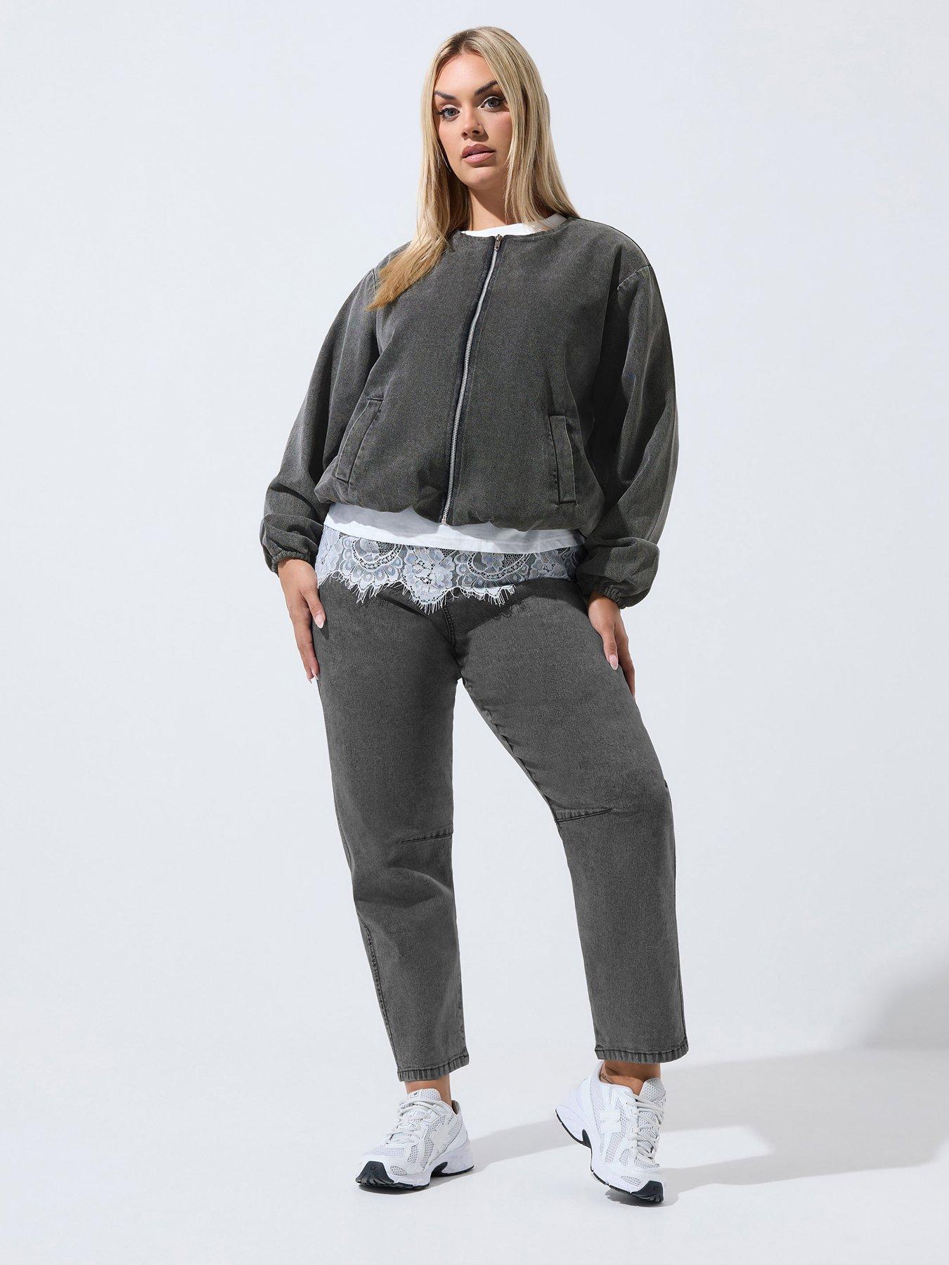 Image 3 of 4 of Yours Curve Barrel Jacket