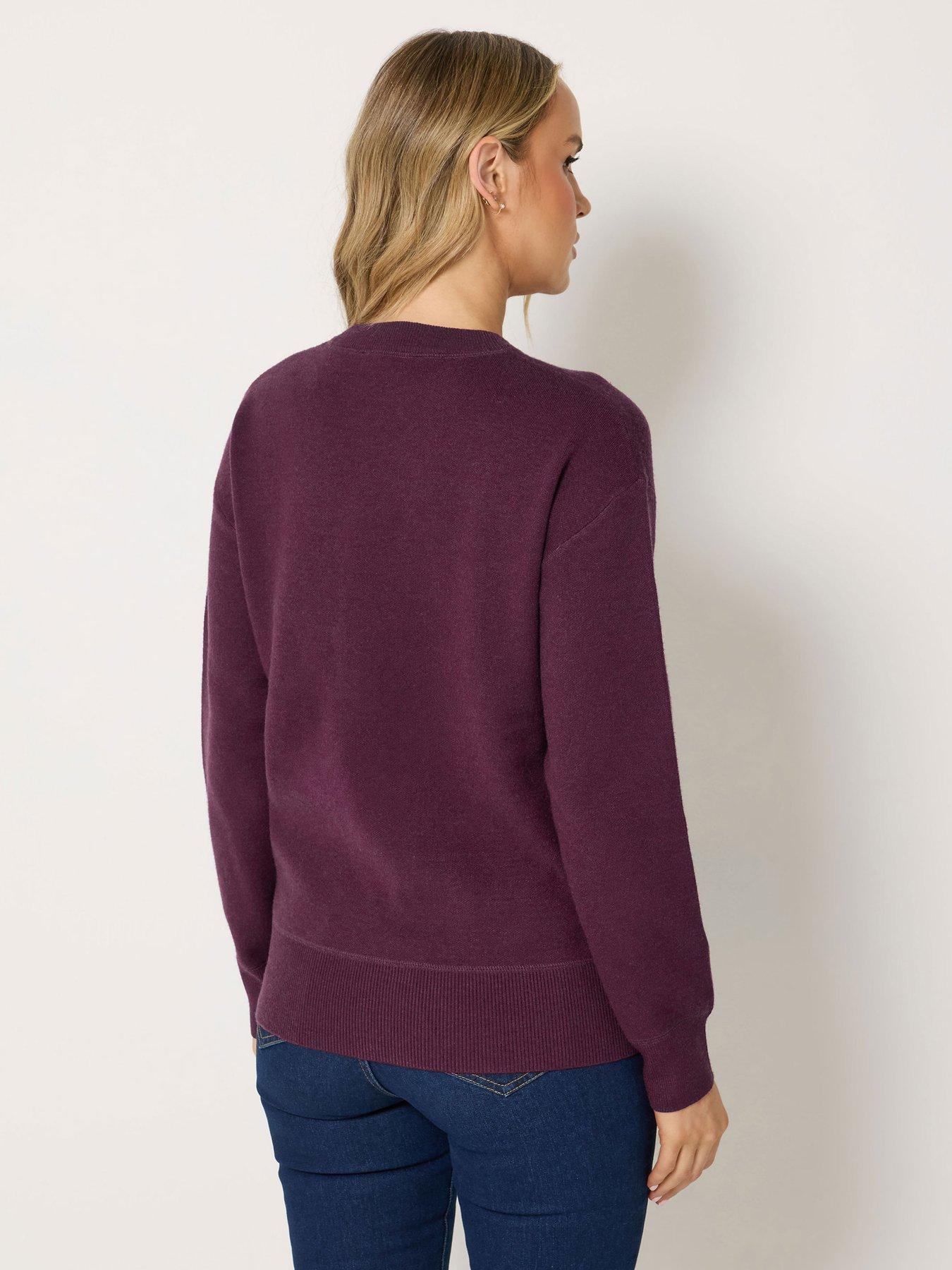 Image 2 of 4 of Long Tall Sally Premium Heavy Weight Jumper - Purple