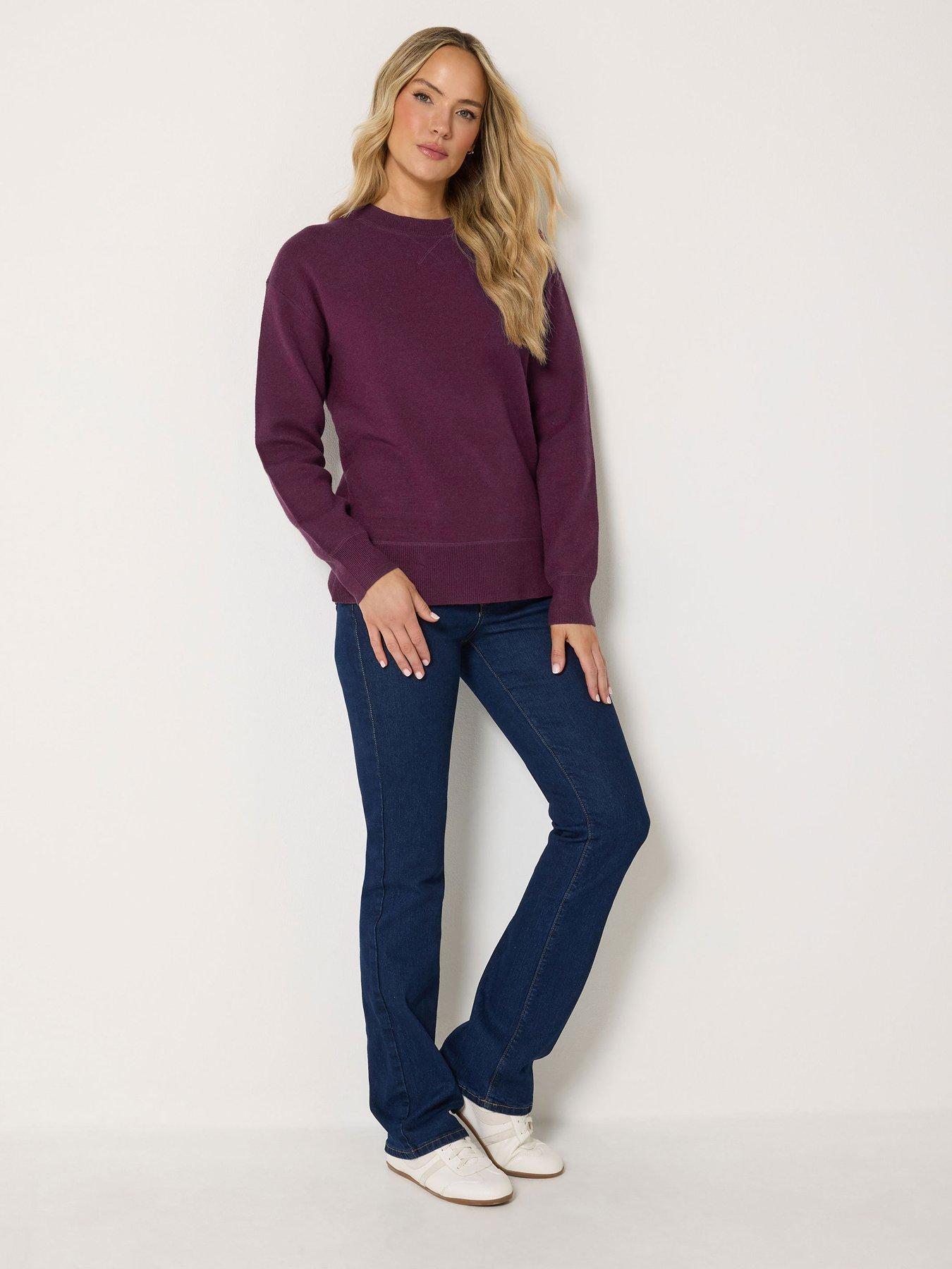 Image 3 of 4 of Long Tall Sally Premium Heavy Weight Jumper - Purple