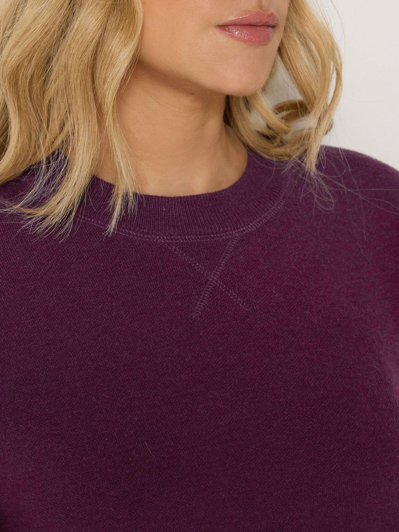 Image 4 of 4 of Long Tall Sally Premium Heavy Weight Jumper - Purple
