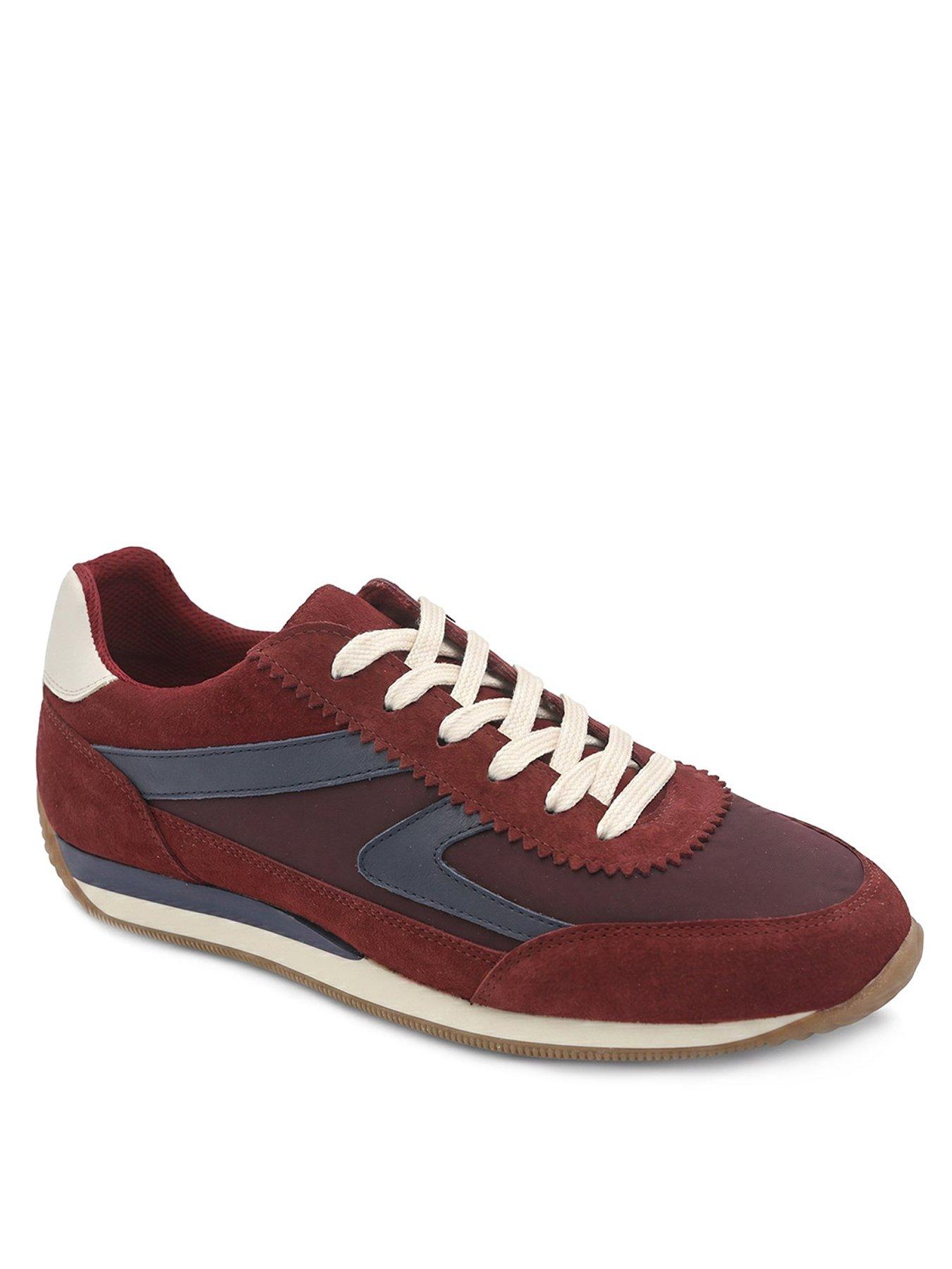 Image 2 of 6 of Jones Bootmaker Aeries Lace Up Trainer - Burgundy