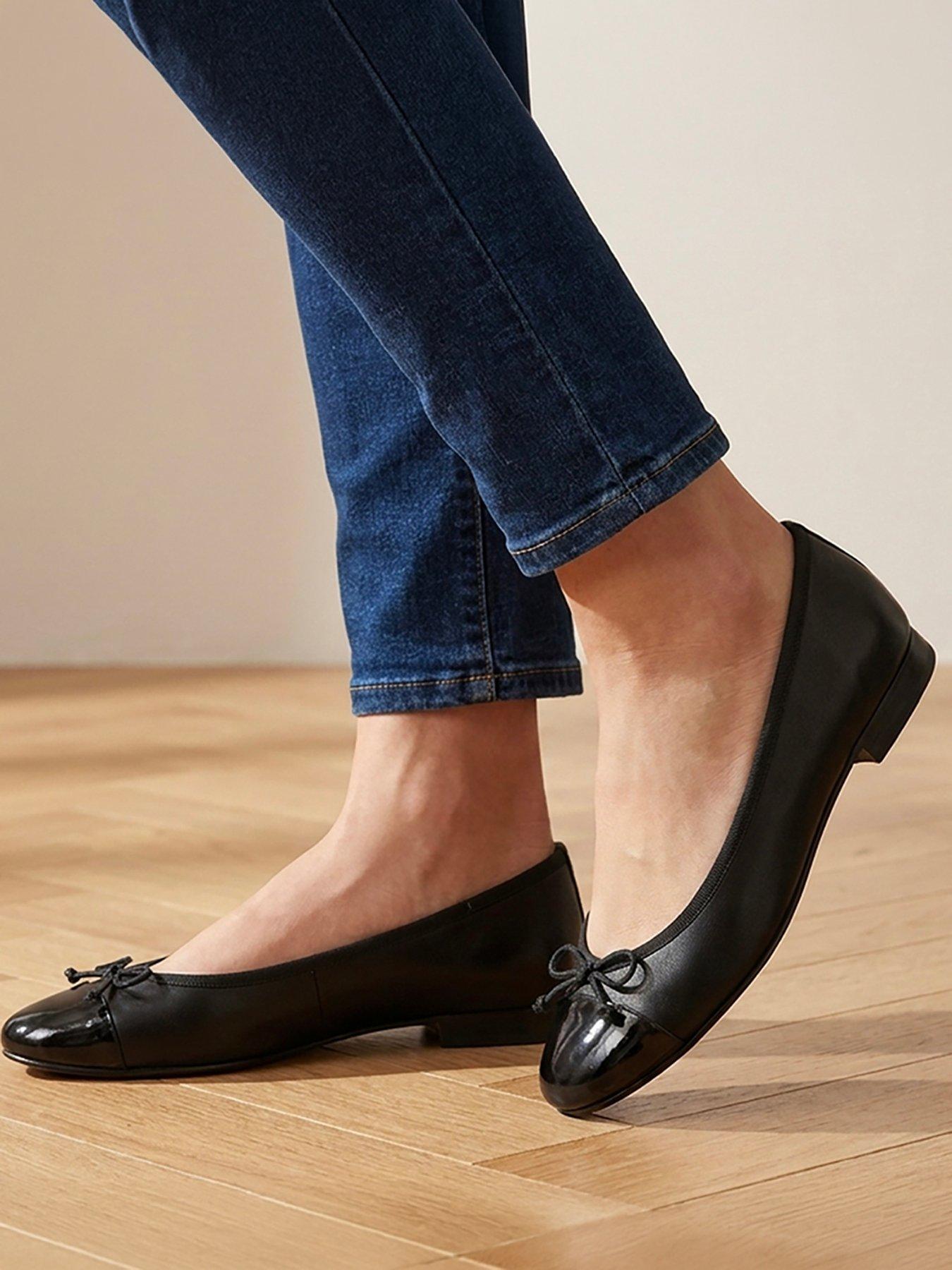 Image 6 of 6 of Jones Bootmaker Olivie Ballerina Pump - Black/black