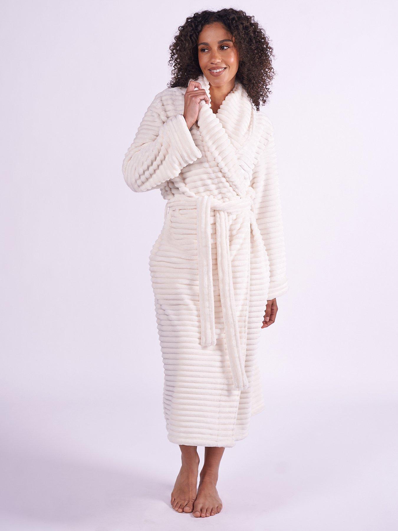 Cyberjammies Cosy Stripe Robe - Cream