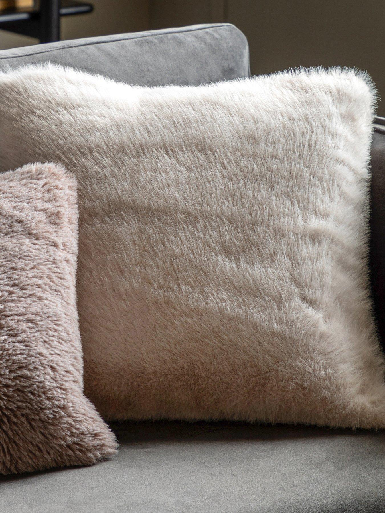 Gallery Direct Maple Faux Fur Cushion Oatmeal 50x50cm