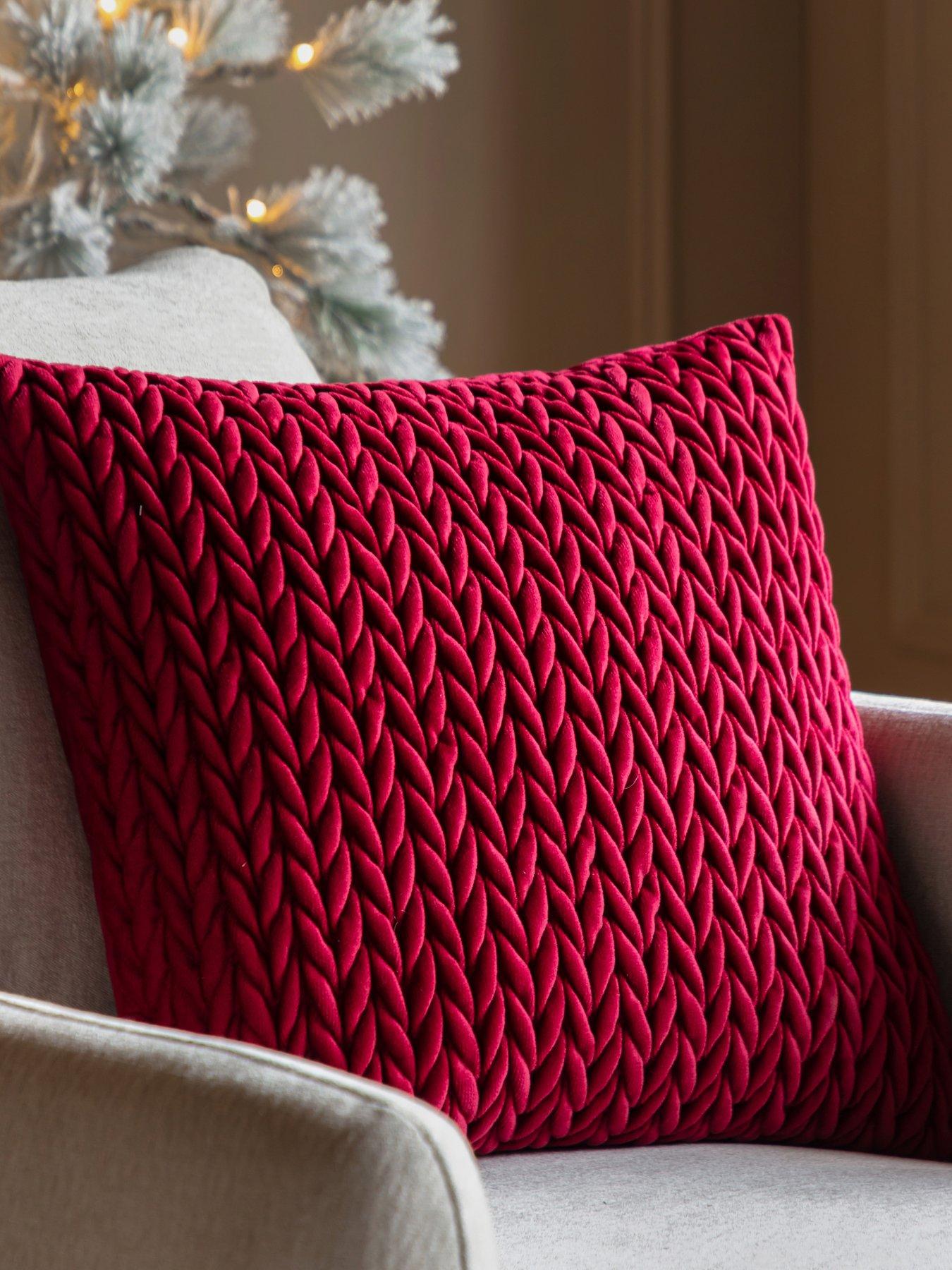 Gallery Velora Cushion Merlot (2pk) 430x430mm