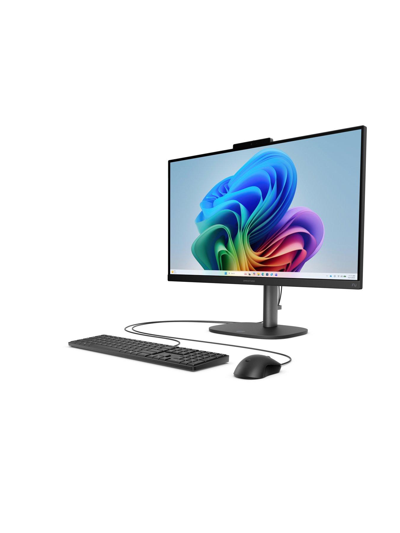 Image 4 of 6 of HP OmniStudio NG AI AiO Desktop PC - Copilot+ PC - AMD Ryzen AI 7, 16GB RAM, 256GB SSD, 23.8in, FHD IPS, White