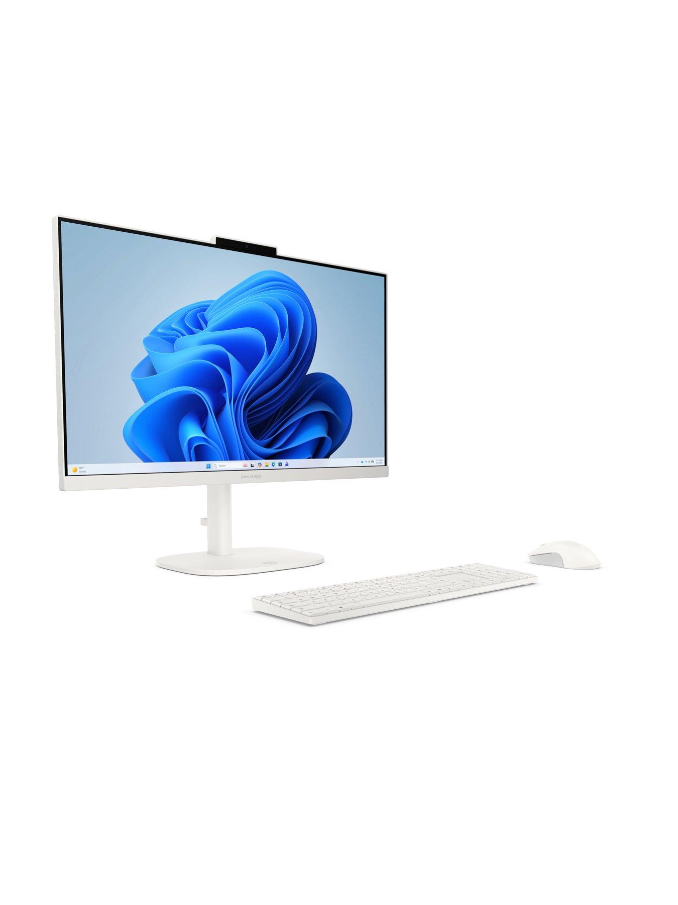 Image 2 of 5 of HP OmniStudio AiO Desktop - AMD Ryzen 5 - 8GB RAM - 256GB SSD - 23.8in - White
