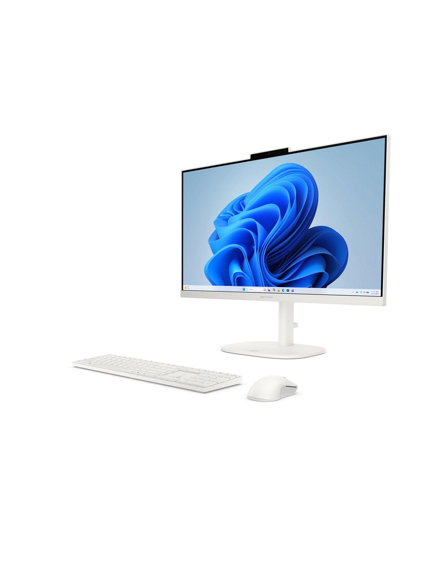 Image 4 of 5 of HP OmniStudio AiO Desktop - AMD Ryzen 5 - 8GB RAM - 256GB SSD - 23.8in - White