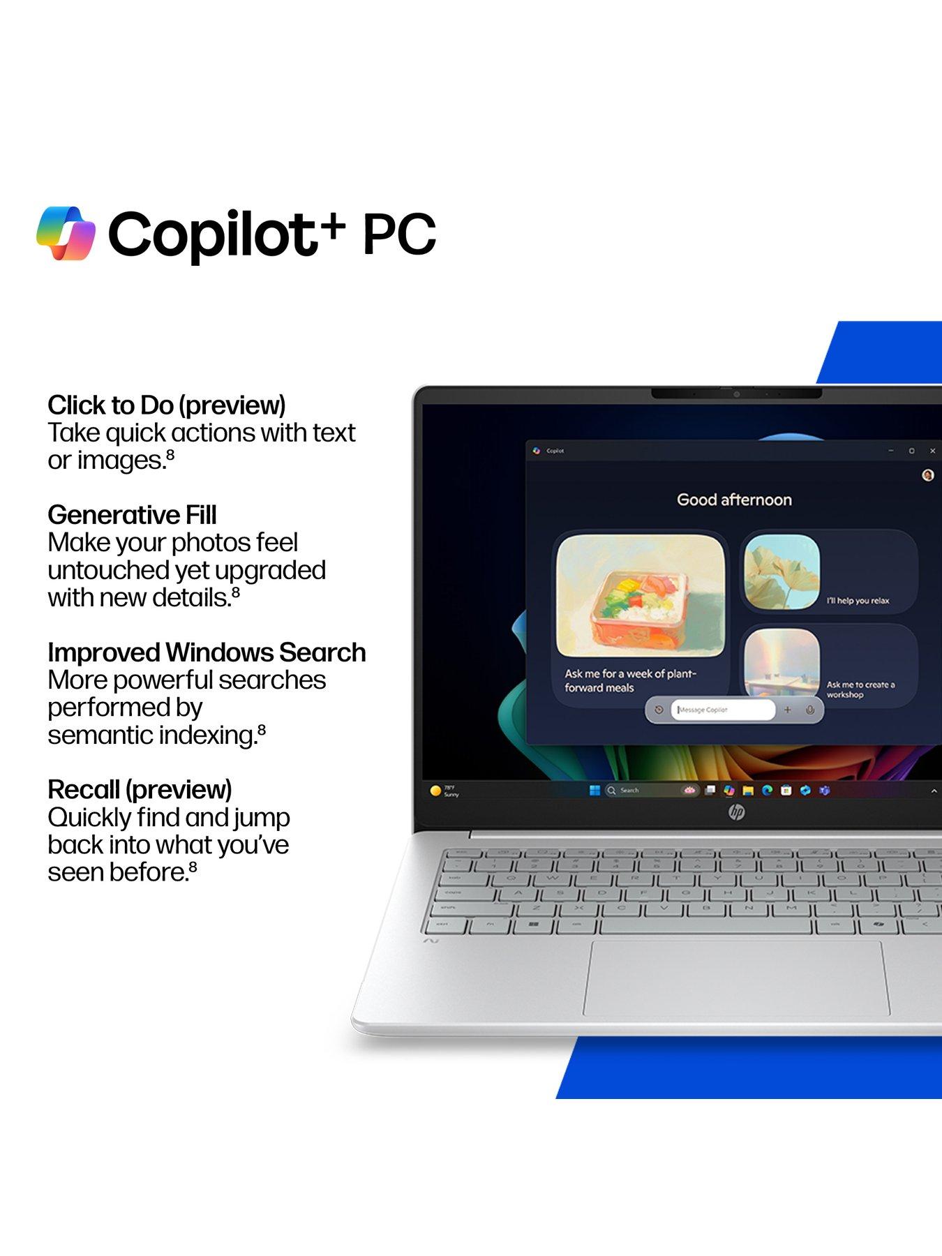Image 7 of 8 of HP OmniBook 3 NG AI PC - Copilot+ PC - AMD Ryzen AI 5 - 16GB RAM - 512GB SSD - 16in 2K IPS - Silver - No Power Adaptor Included