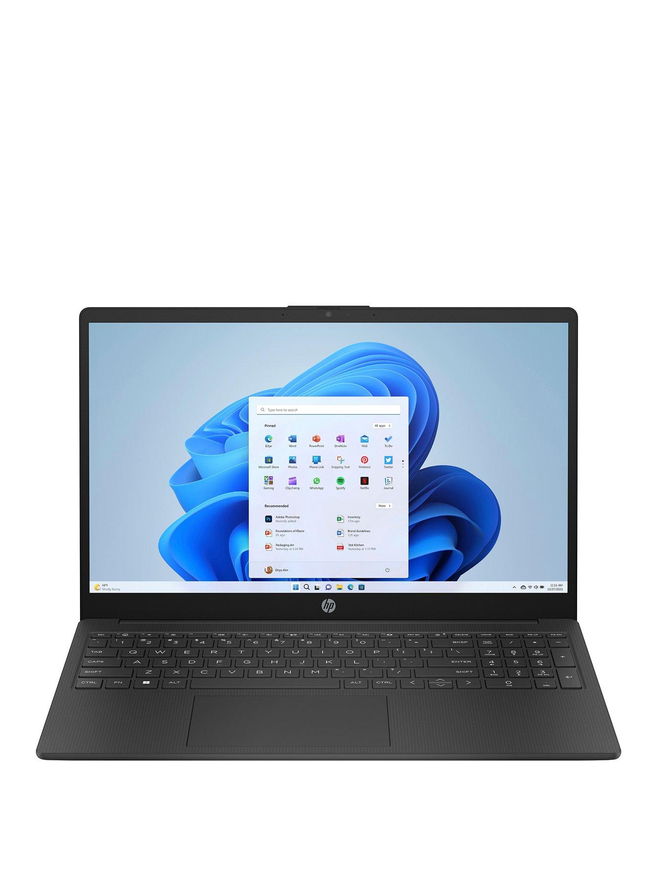 HP 15-fc0081na Laptop - AMD Ryzen 5 - 8GB RAM - 512GB SSD - 15.6in FHD - Black