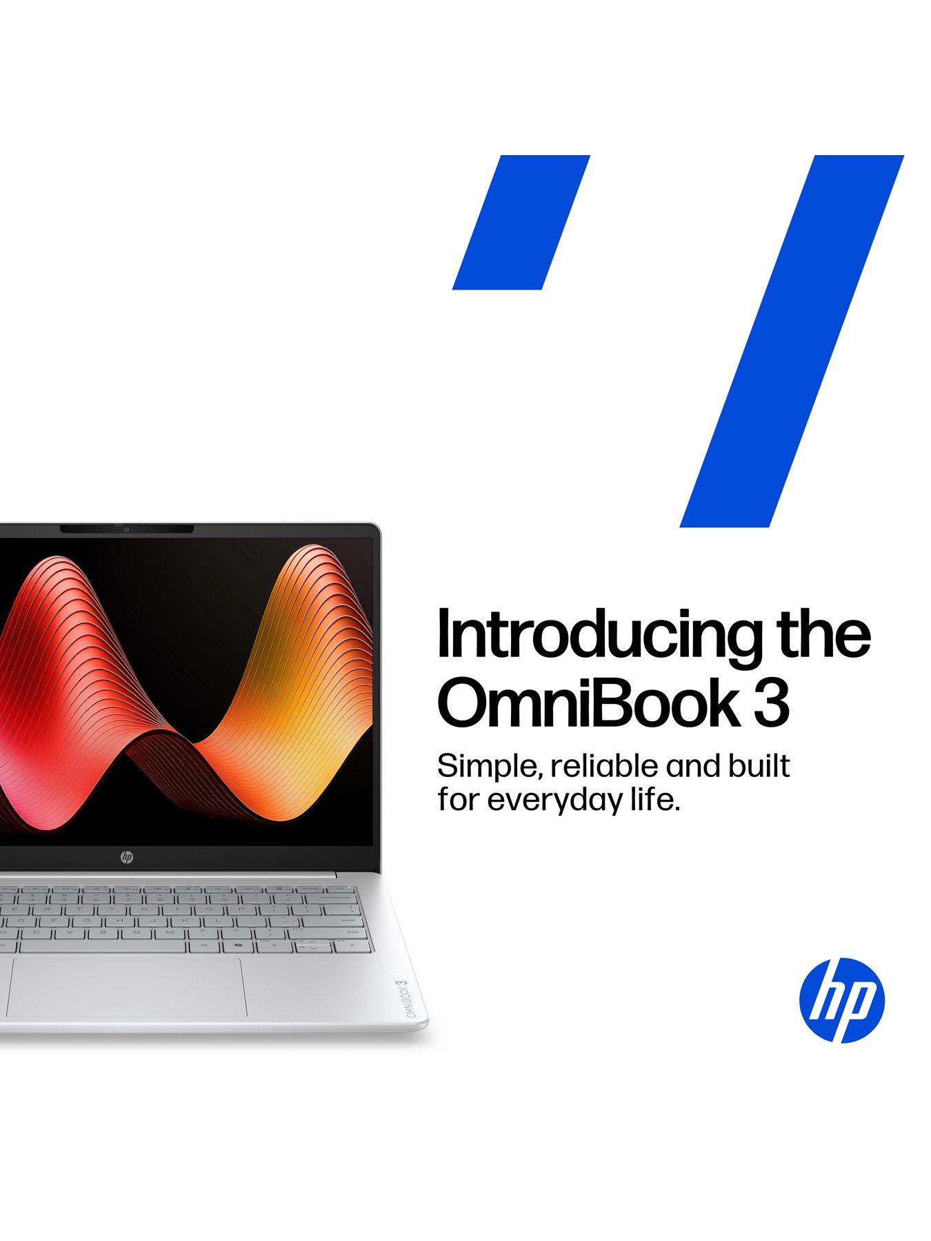 Image 2 of 4 of HP OmniBook 3 - Intel Core 5 - 8GB RAM - 256GB SSD - 14in 2K IPS - Silver - No Power Adaptor Included