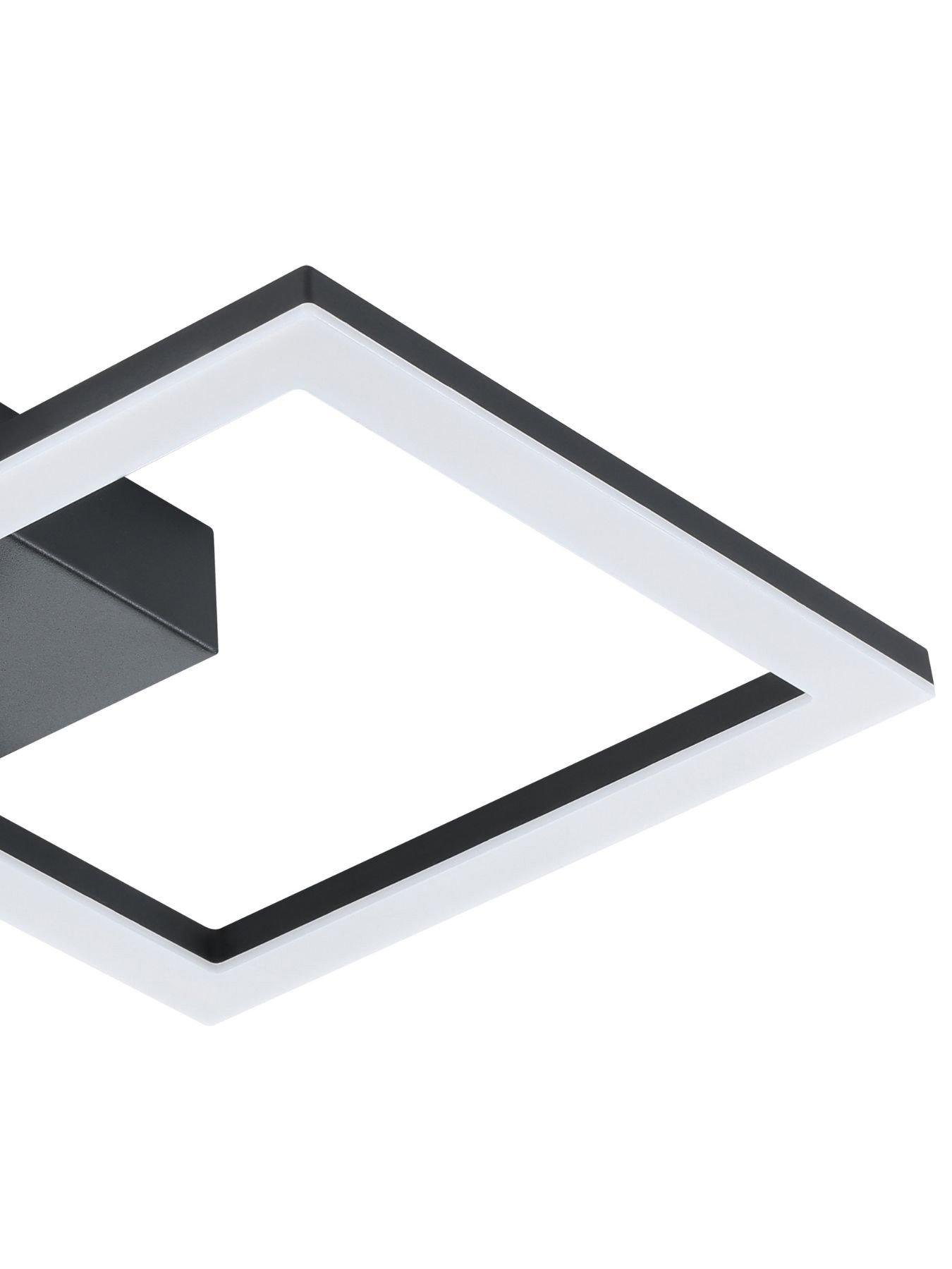Image 4 of 4 of Eglo Basic Palmaves-E Black Steel & Plastic LED Ceiling Light, 4000K
