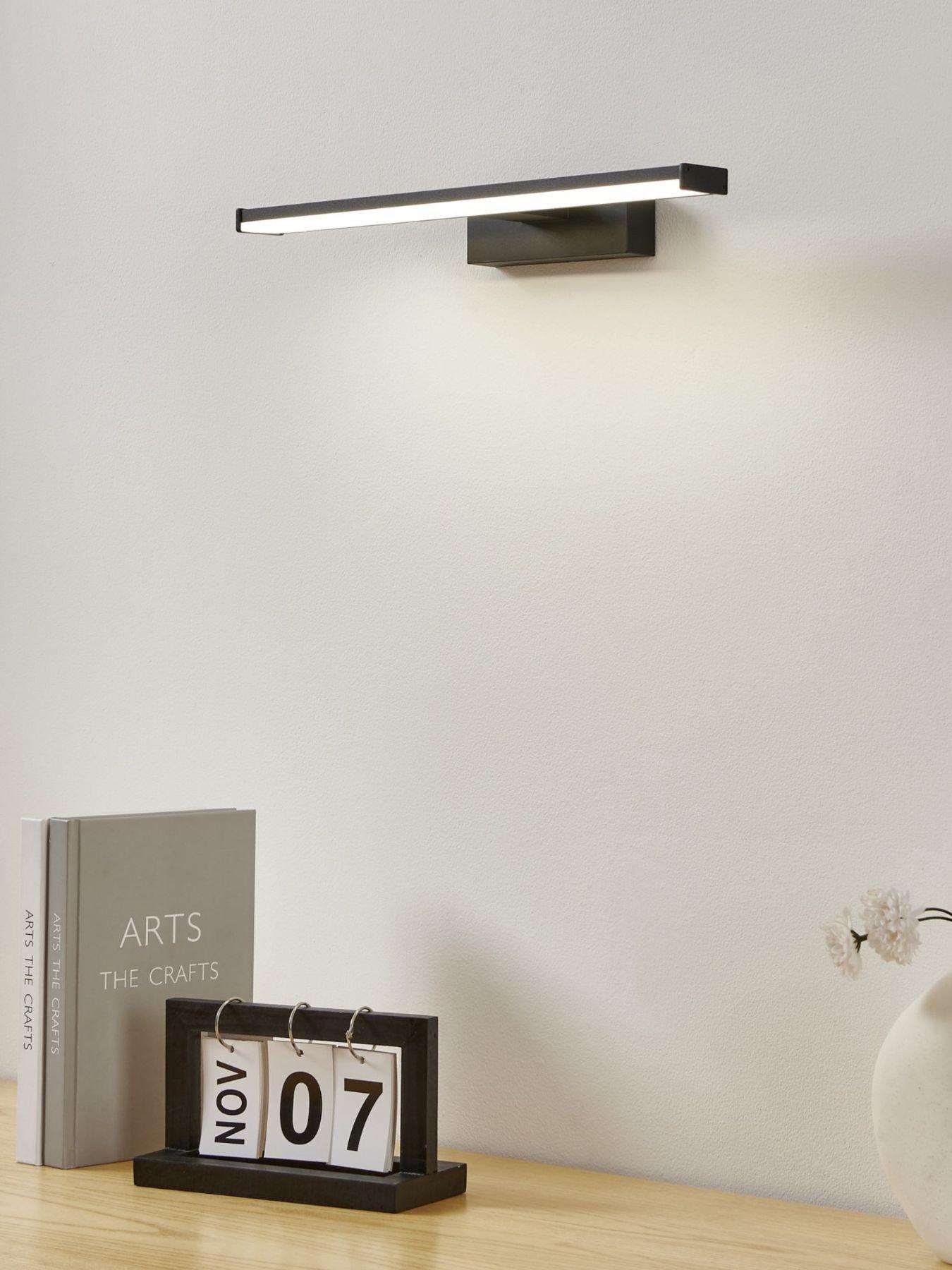 Eglo Galenzana-E Aluminium & Plastic Led Neutral White Mirror Light, Black