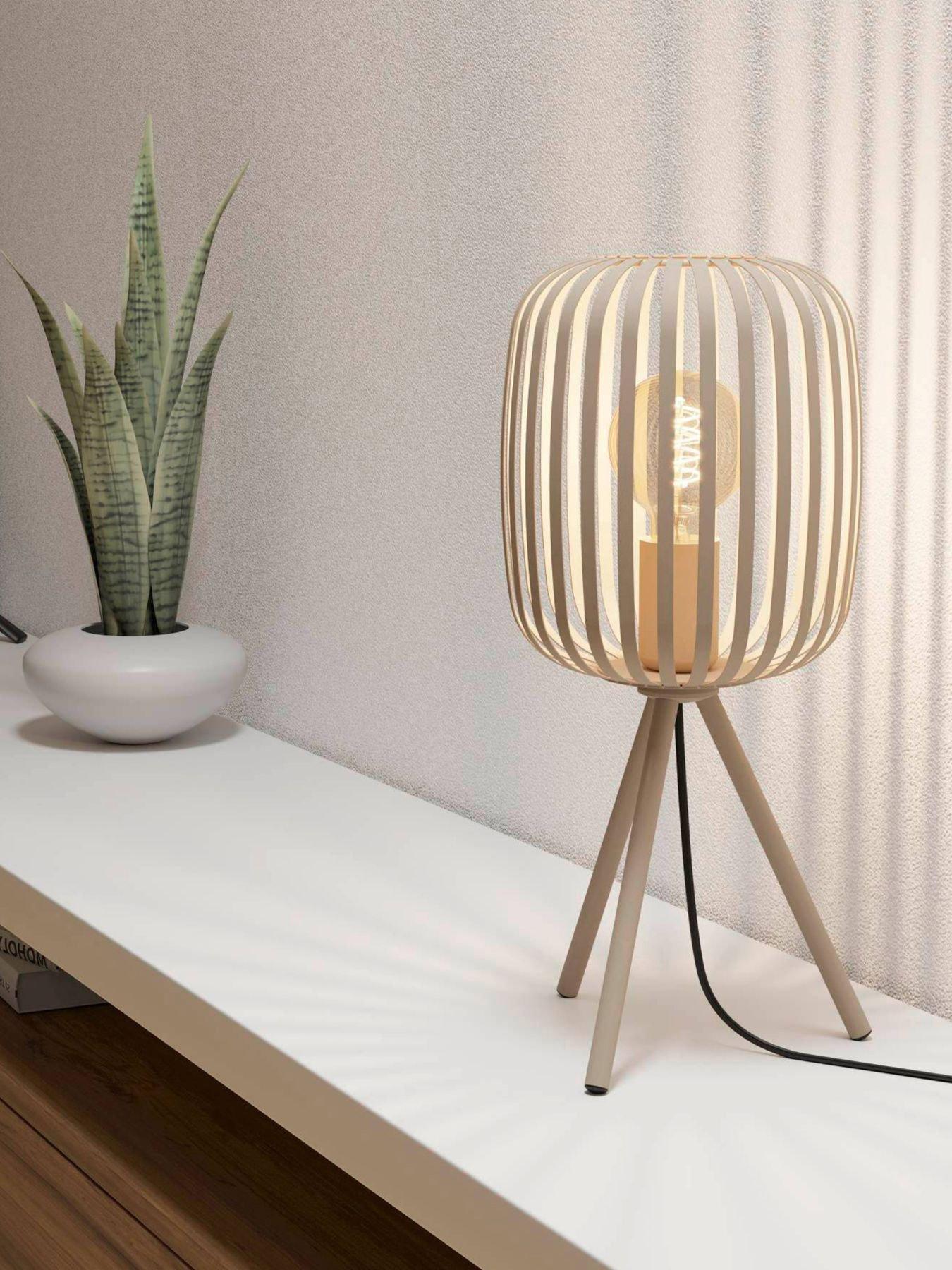 Image 1 of 4 of Eglo EGLO Romazzina Sandy-coloured Caged Table Lamp
