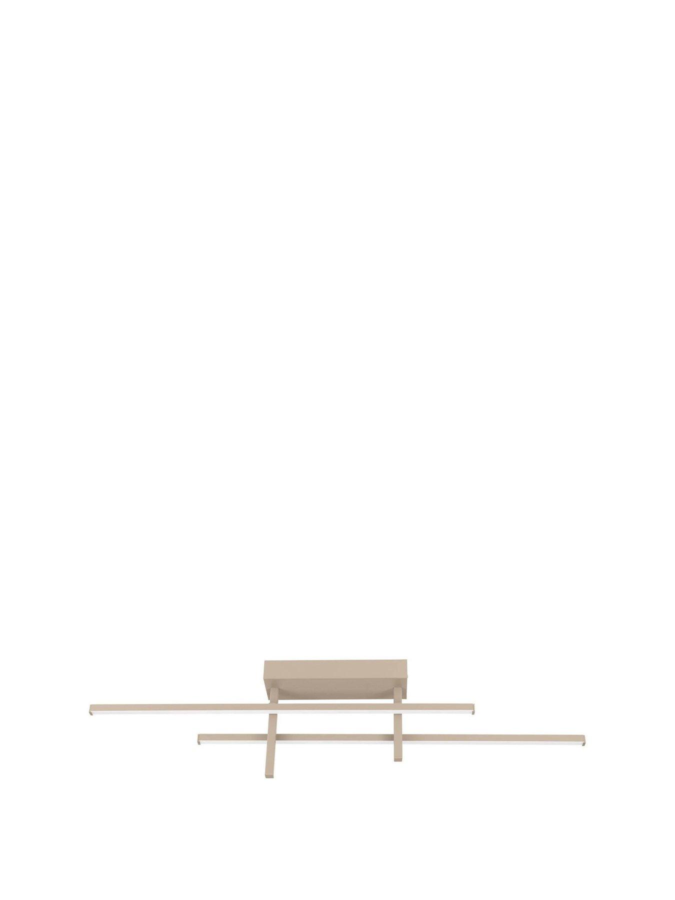 Image 2 of 4 of Eglo EGLO Trepiliano Aluminium &amp; Steel Modern LED Linear Ceiling Light, Sandy