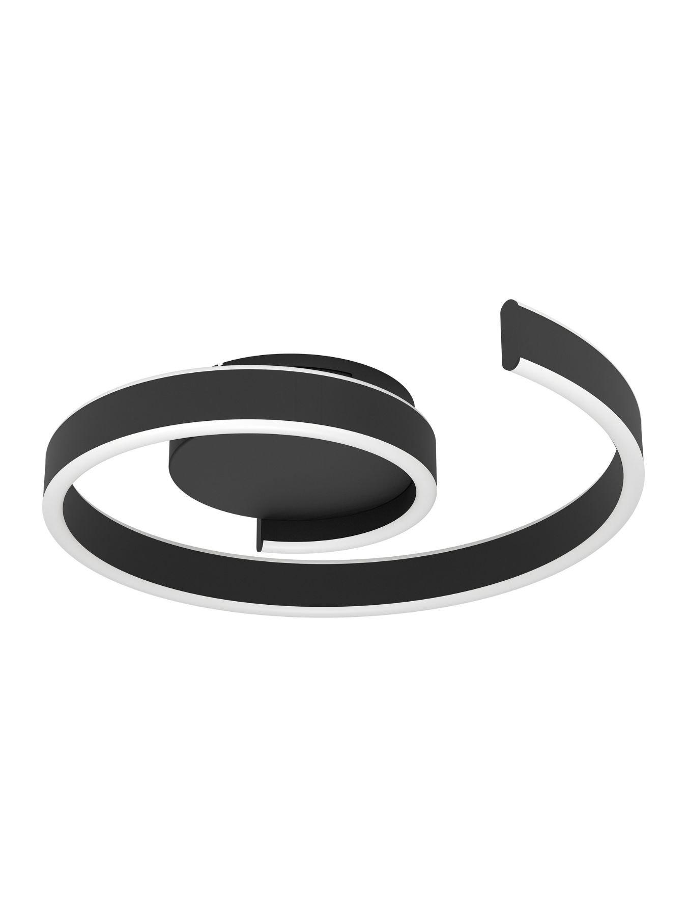 Image 3 of 5 of Eglo Andabaia-Z Smart Control Aluminium & Steel LED Tuneable White Modern Ceiling Light, Black