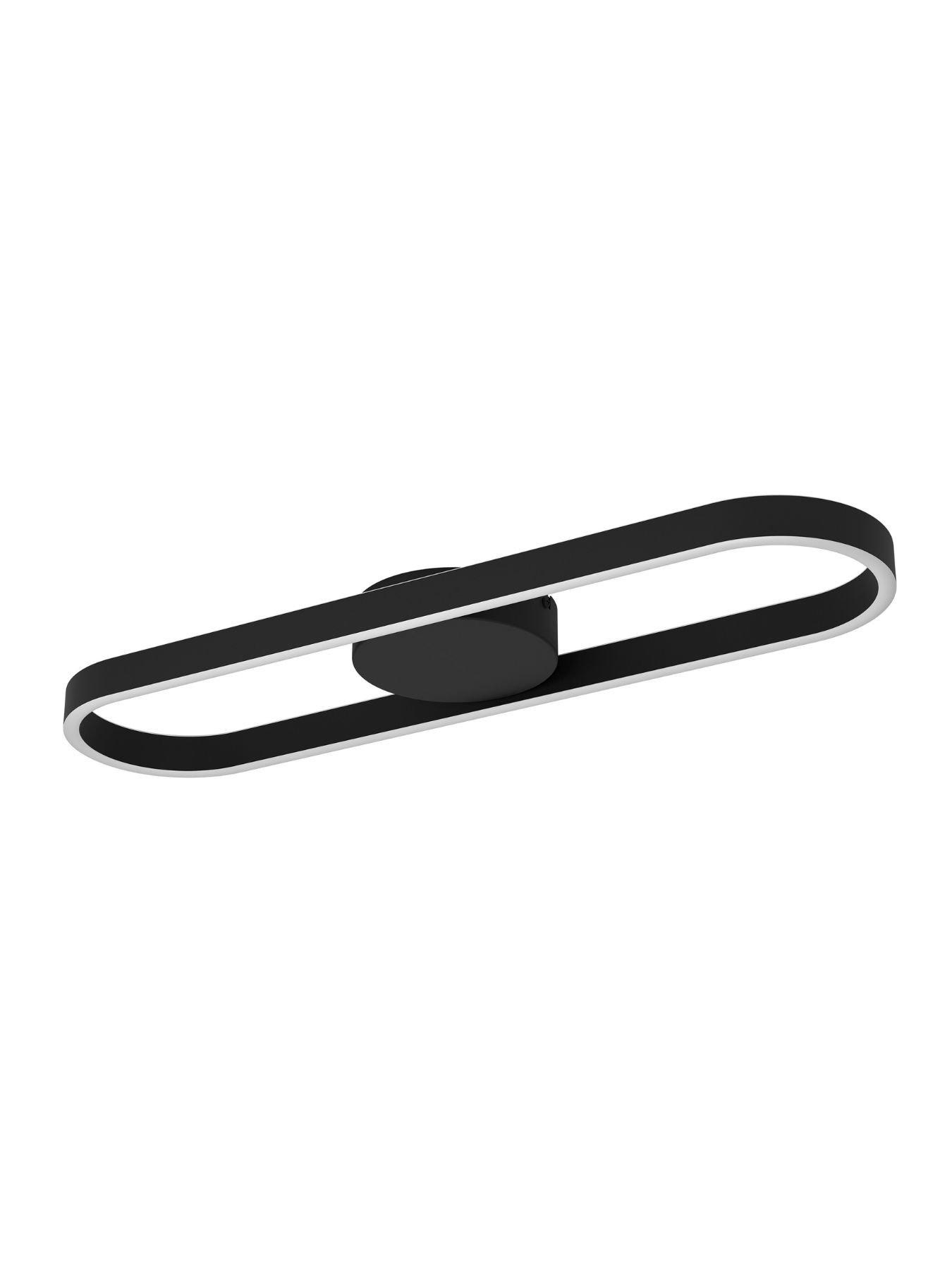 Image 3 of 5 of Eglo Amandolo LED Wall &amp; Ceiling Light, Black, 67cm