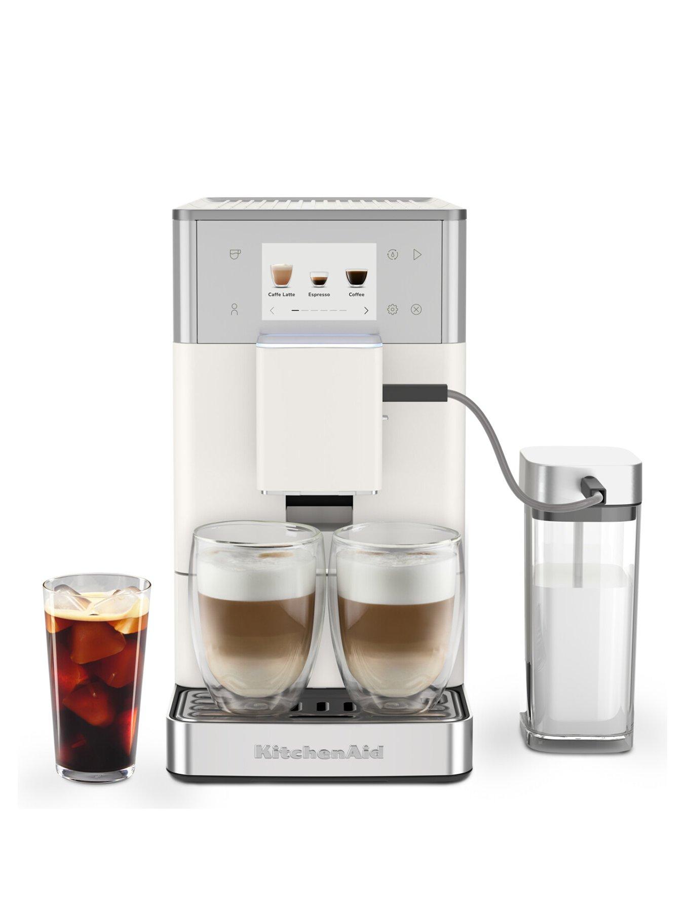 Kitchenaid Cream Fully Automatic Espresso Machine Kf4 With Iced Coffee Porcelain - Image 5