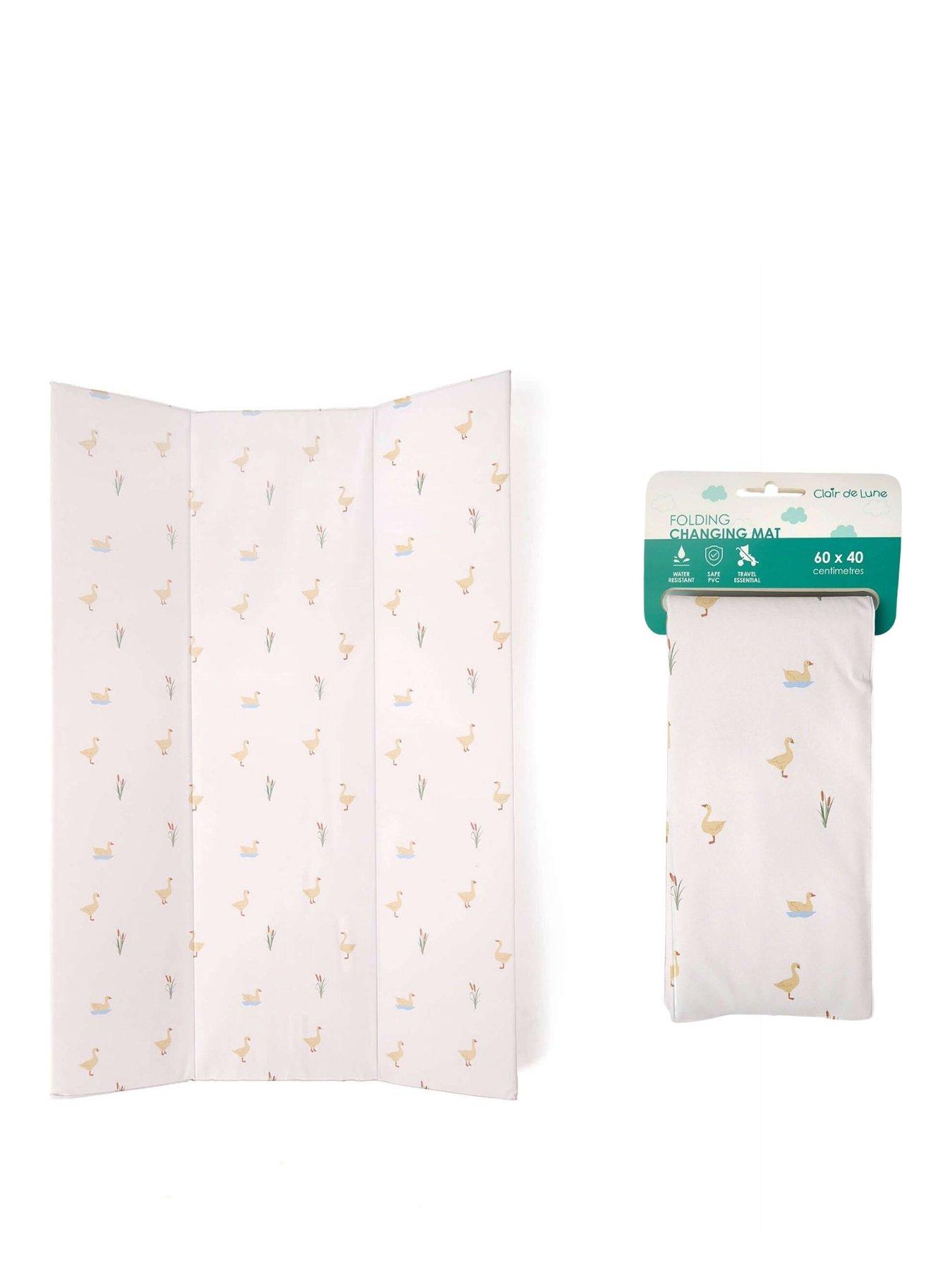 Image 2 of 5 of Clair De Lune Anti-Roll Wedge Changing Mat and Foldable Travel Changing Mat - Duckling