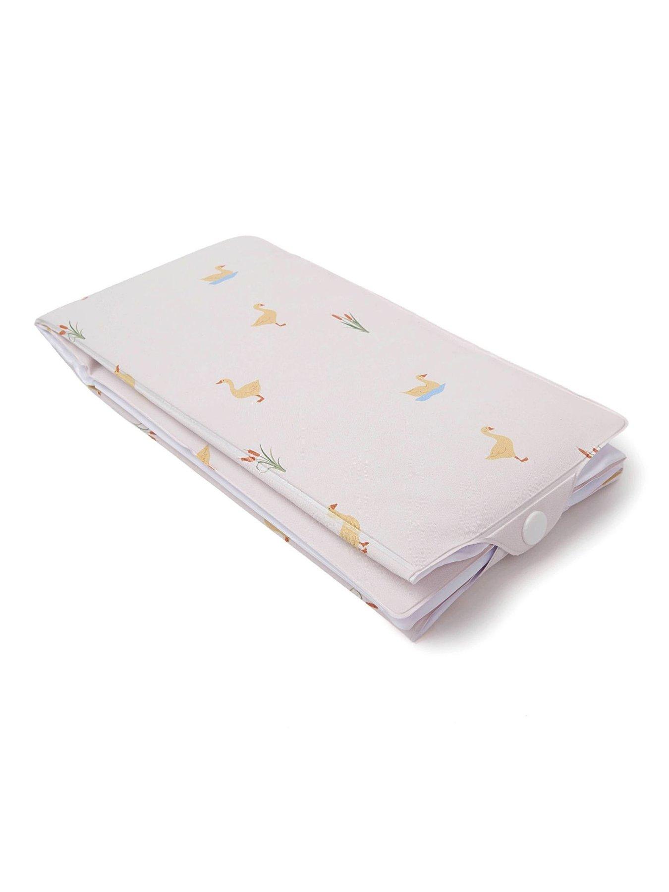 Image 4 of 5 of Clair De Lune Anti-Roll Wedge Changing Mat and Foldable Travel Changing Mat - Duckling