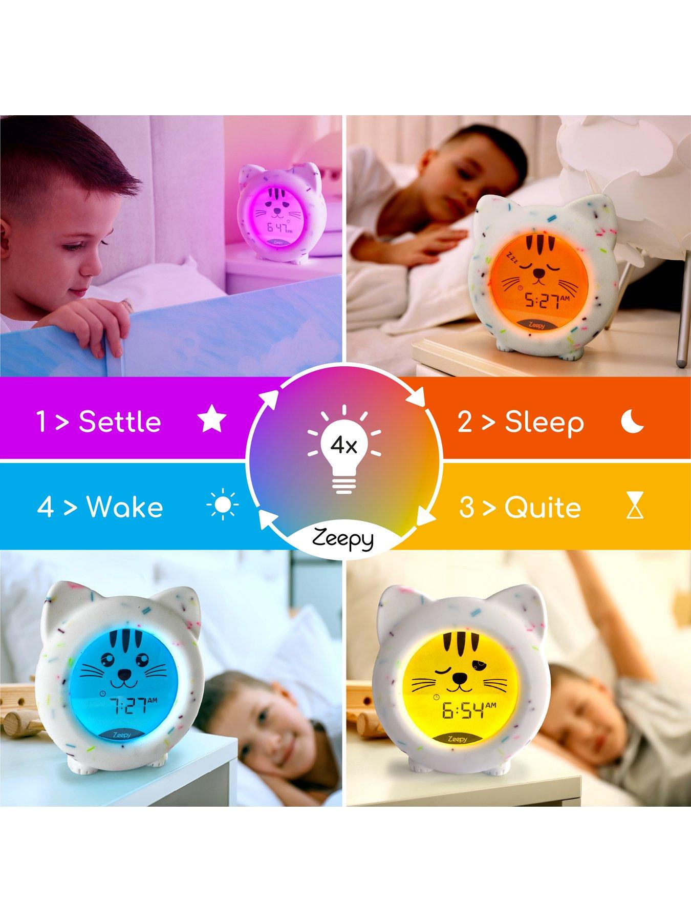 Image 6 of 8 of Zeepy 4 Phase Sleep Trainer Clock - Kip the Kitty
