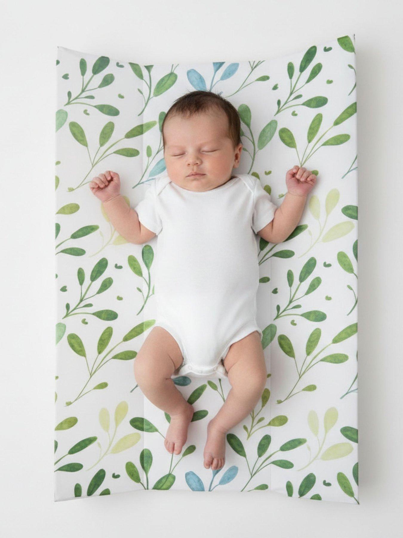 Clair De Lune Anti-Roll Wedge Changing Mat and Foldable Travel Changing Mat - Olive