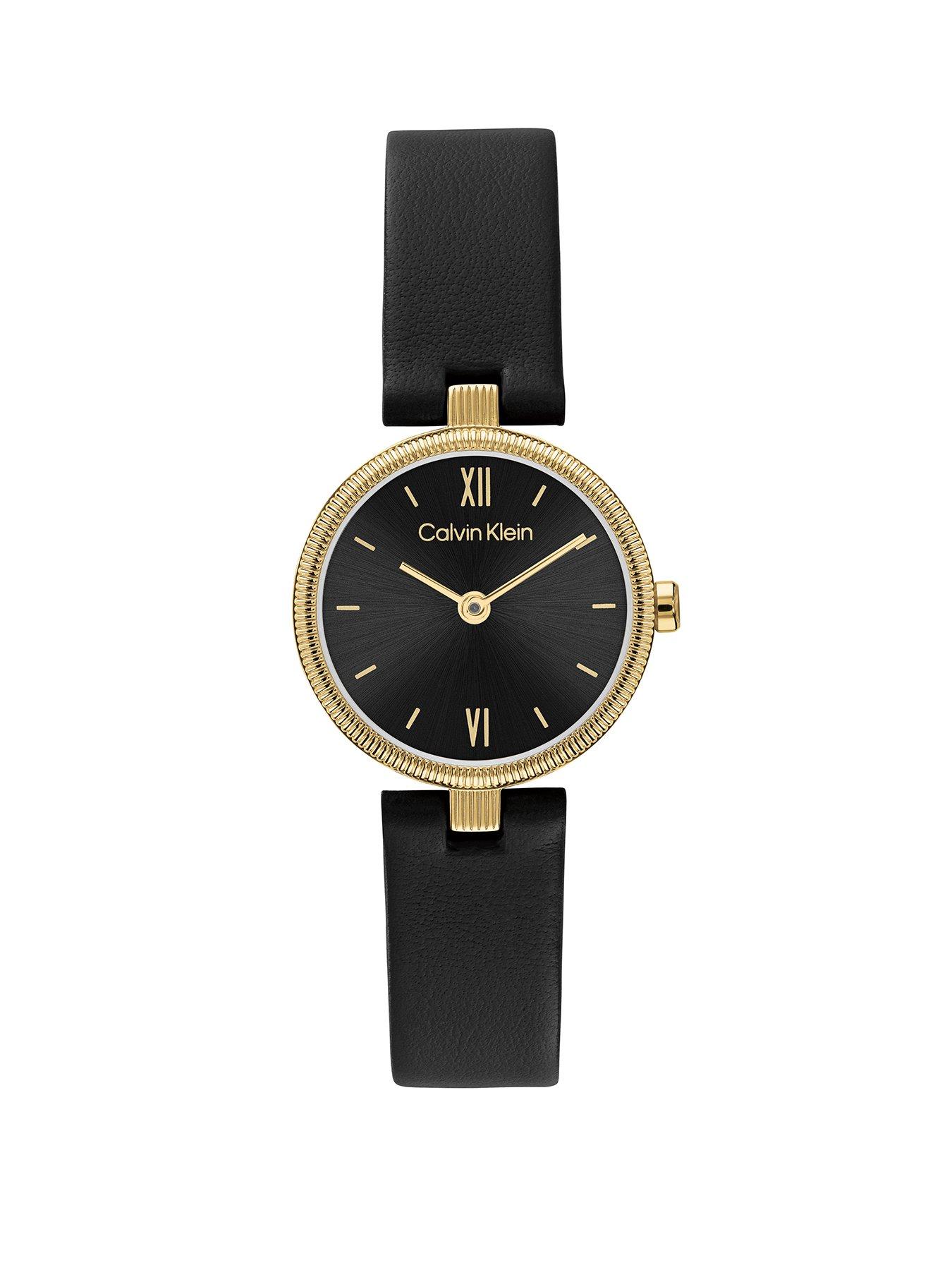 Calvin Klein Gleam Collection Analog Watch for Women with Leather Strap - Image 4