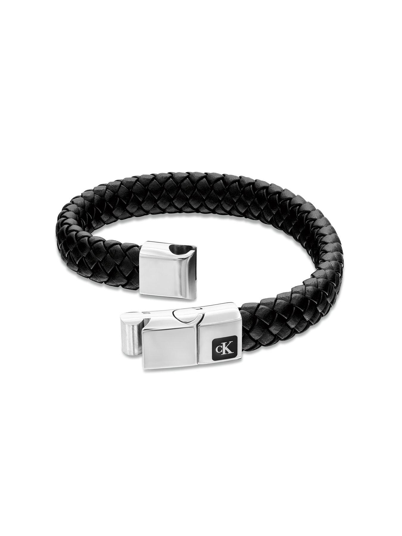 Image 2 of 2 of Calvin Klein Calvin Klein Men's CK Essential Stainless Steel and Brown Leather Bracelet