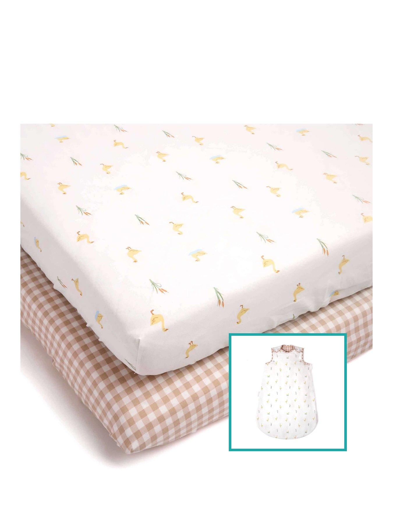 Image 2 of 6 of Clair De Lune Duckling Sleeping Bag and Duckling Cot Bed Sheets