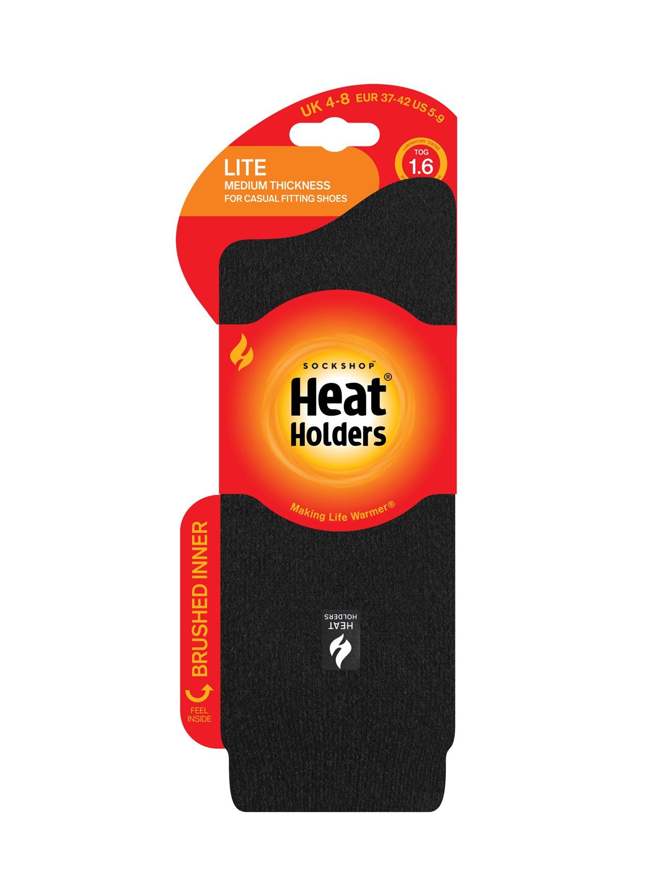 Image 3 of 3 of Heat Holders Womens Advanced Thermal Yarn Extra-Long Non-Binding Socks - Black
