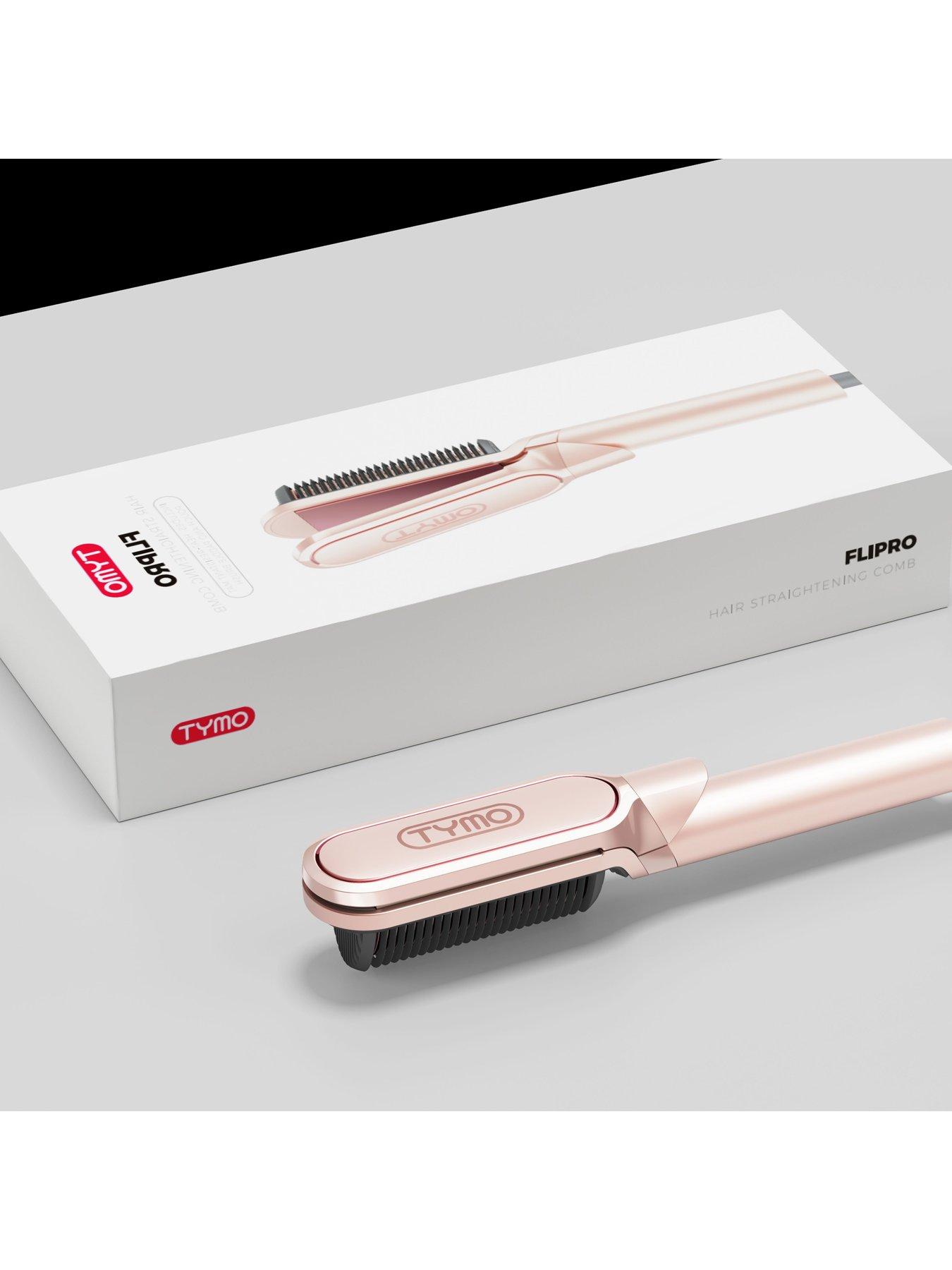 Image 3 of 7 of Tymo Flipro Hair Straightening Iron & Comb - Pink Shimmer