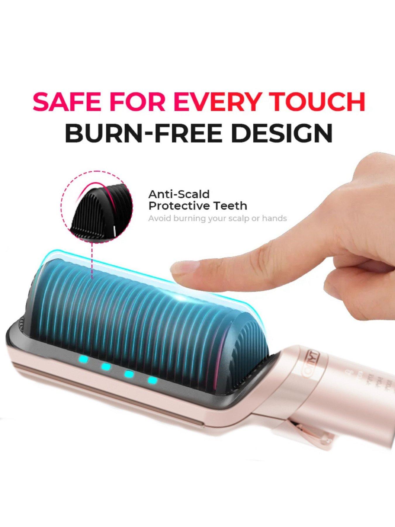 Image 4 of 7 of Tymo Flipro Hair Straightening Iron & Comb - Pink Shimmer