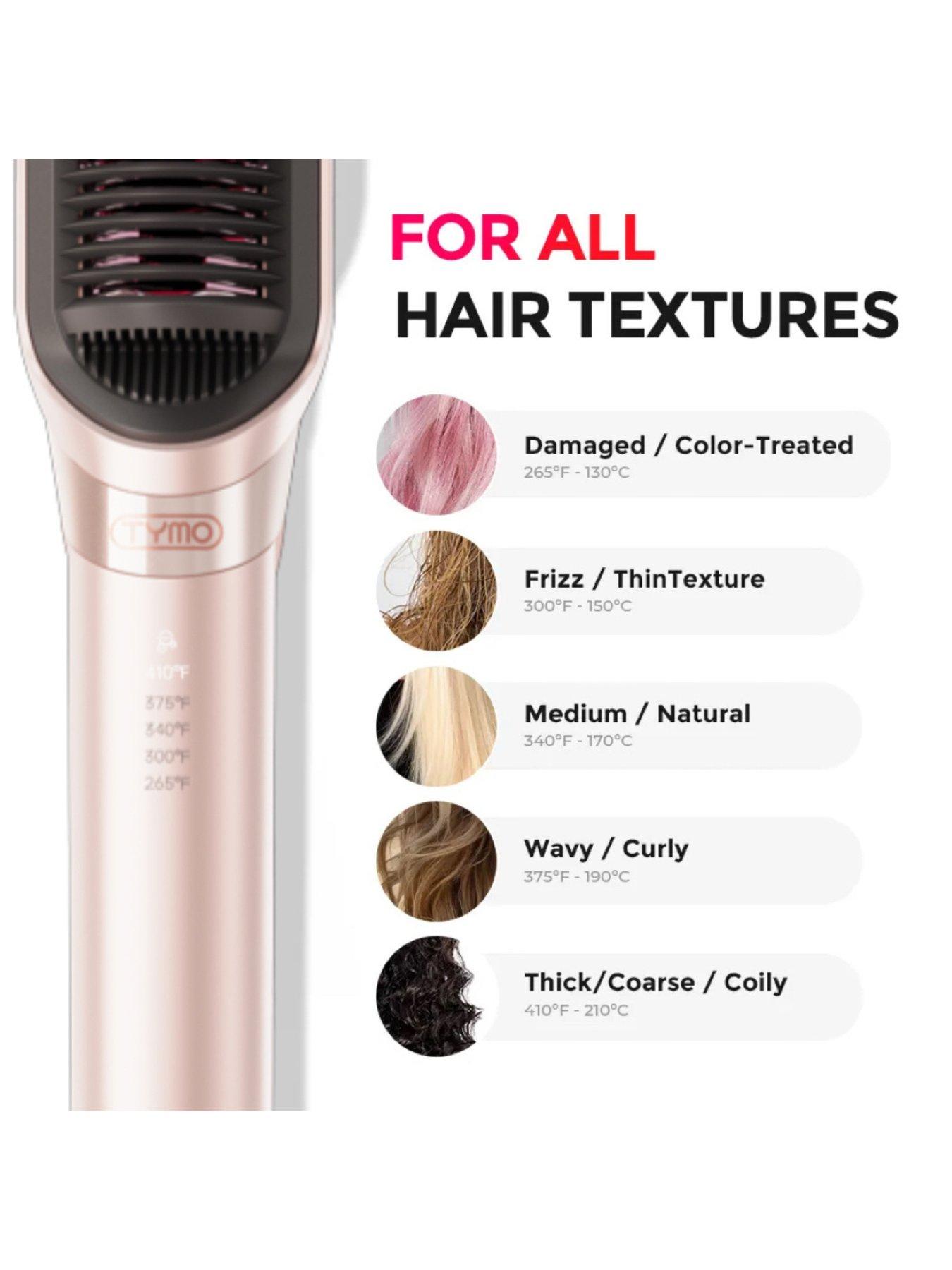Image 5 of 7 of Tymo Flipro Hair Straightening Iron & Comb - Pink Shimmer