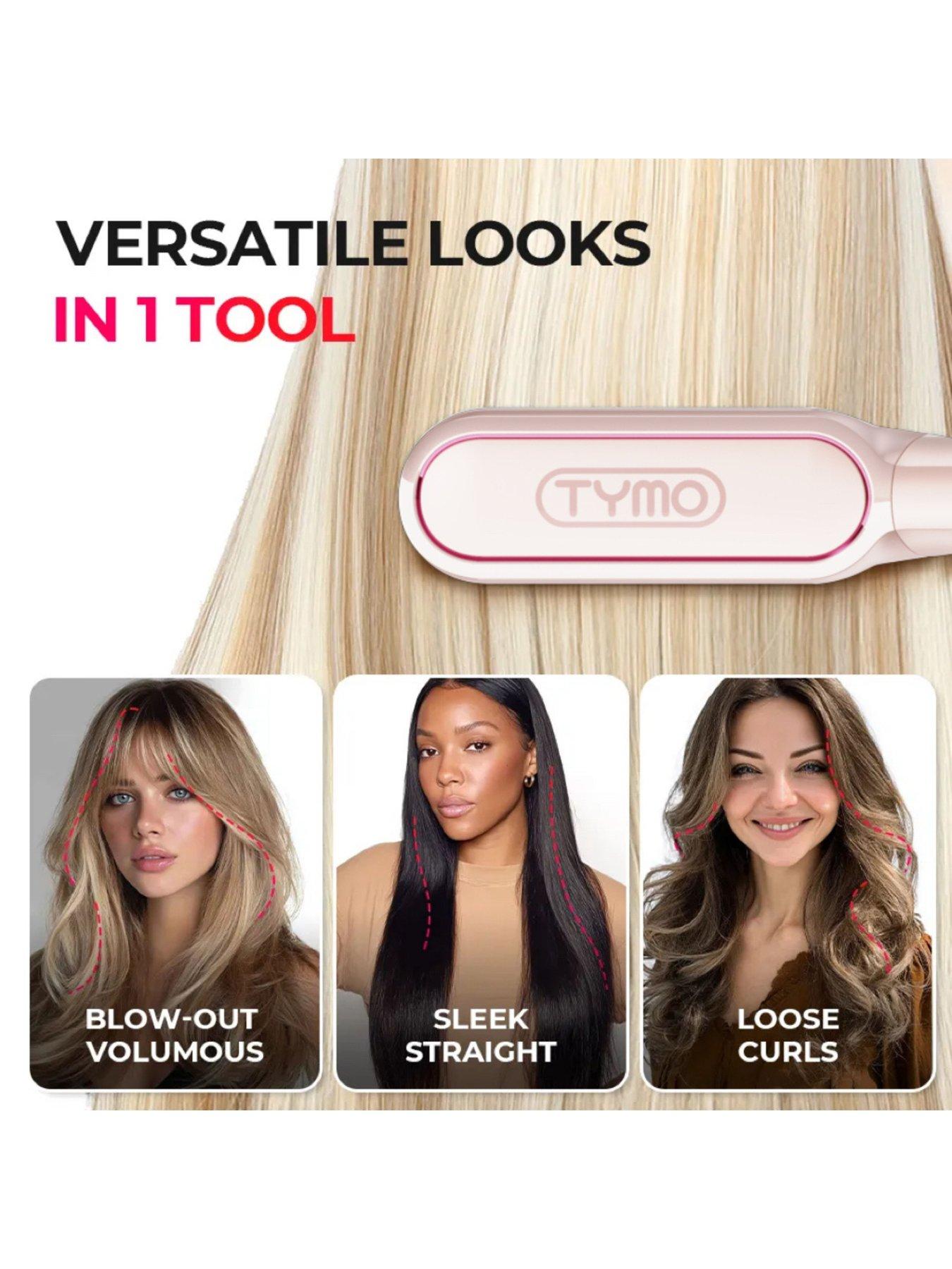 Image 6 of 7 of Tymo Flipro Hair Straightening Iron & Comb - Pink Shimmer
