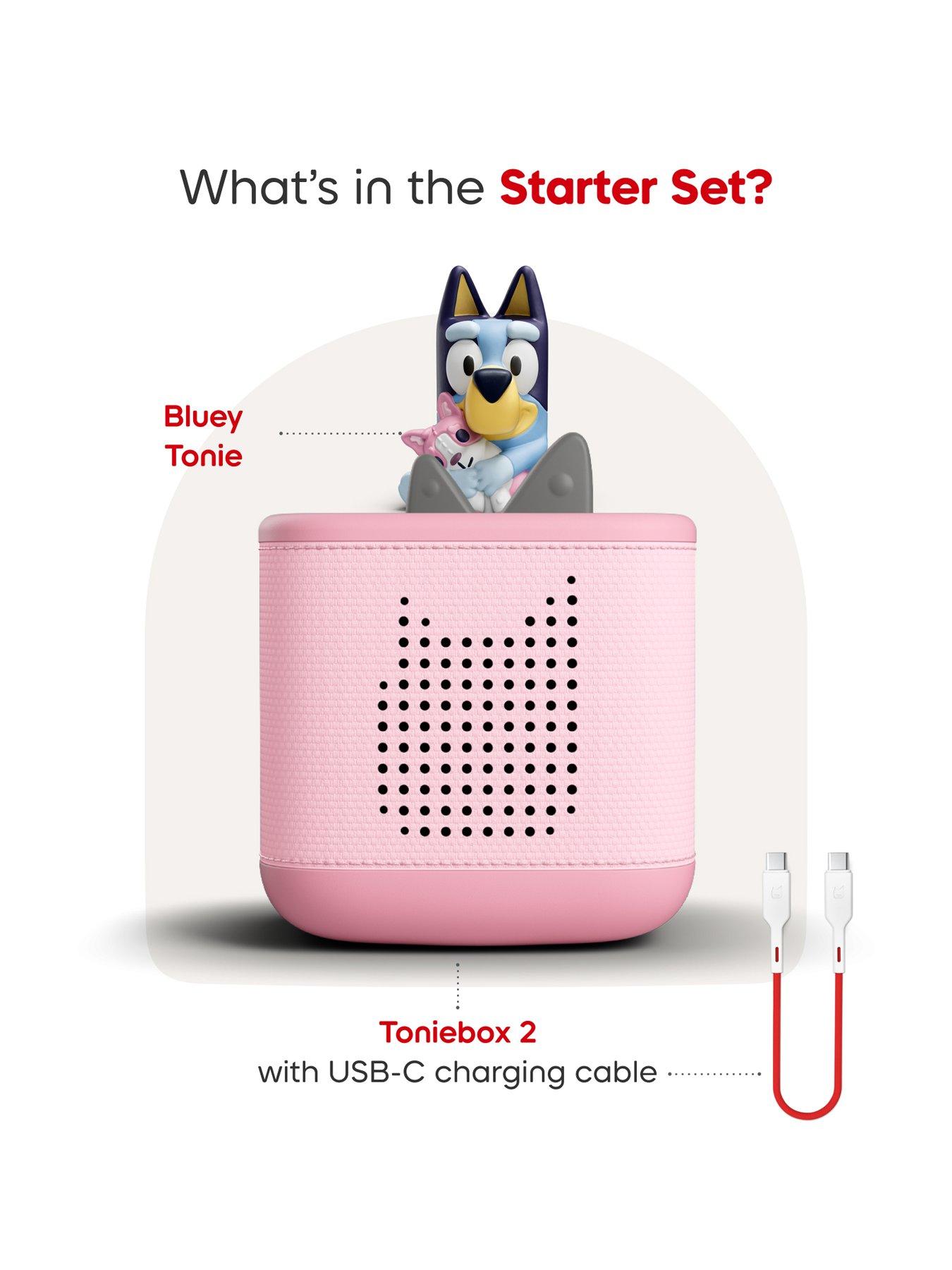 Image 3 of 7 of Tonies Bluey Toniebox 2 Audio Player Starter Set - Pink