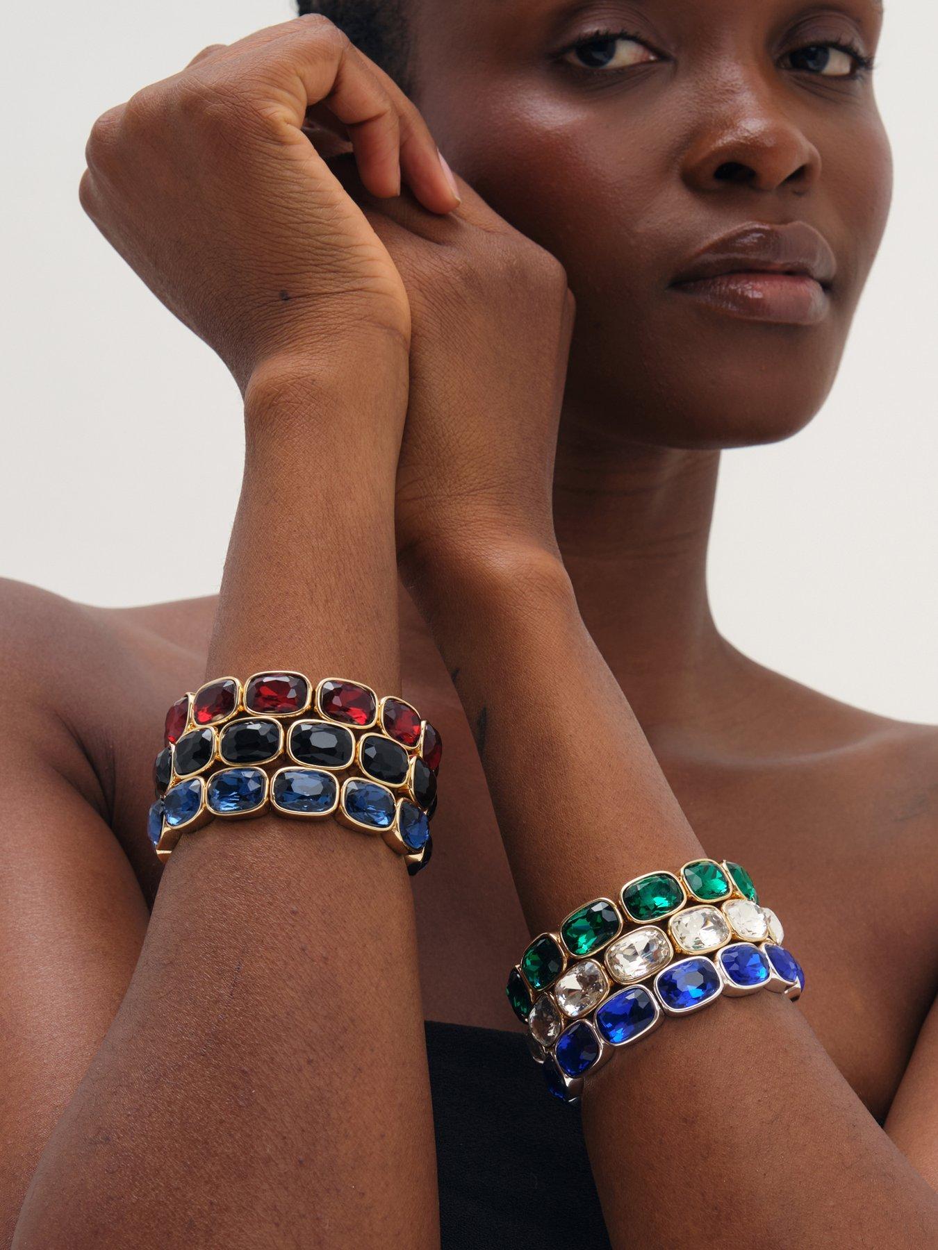 Image 3 of 3 of Mood Gold Plated And Blue Stretch Bracelet
