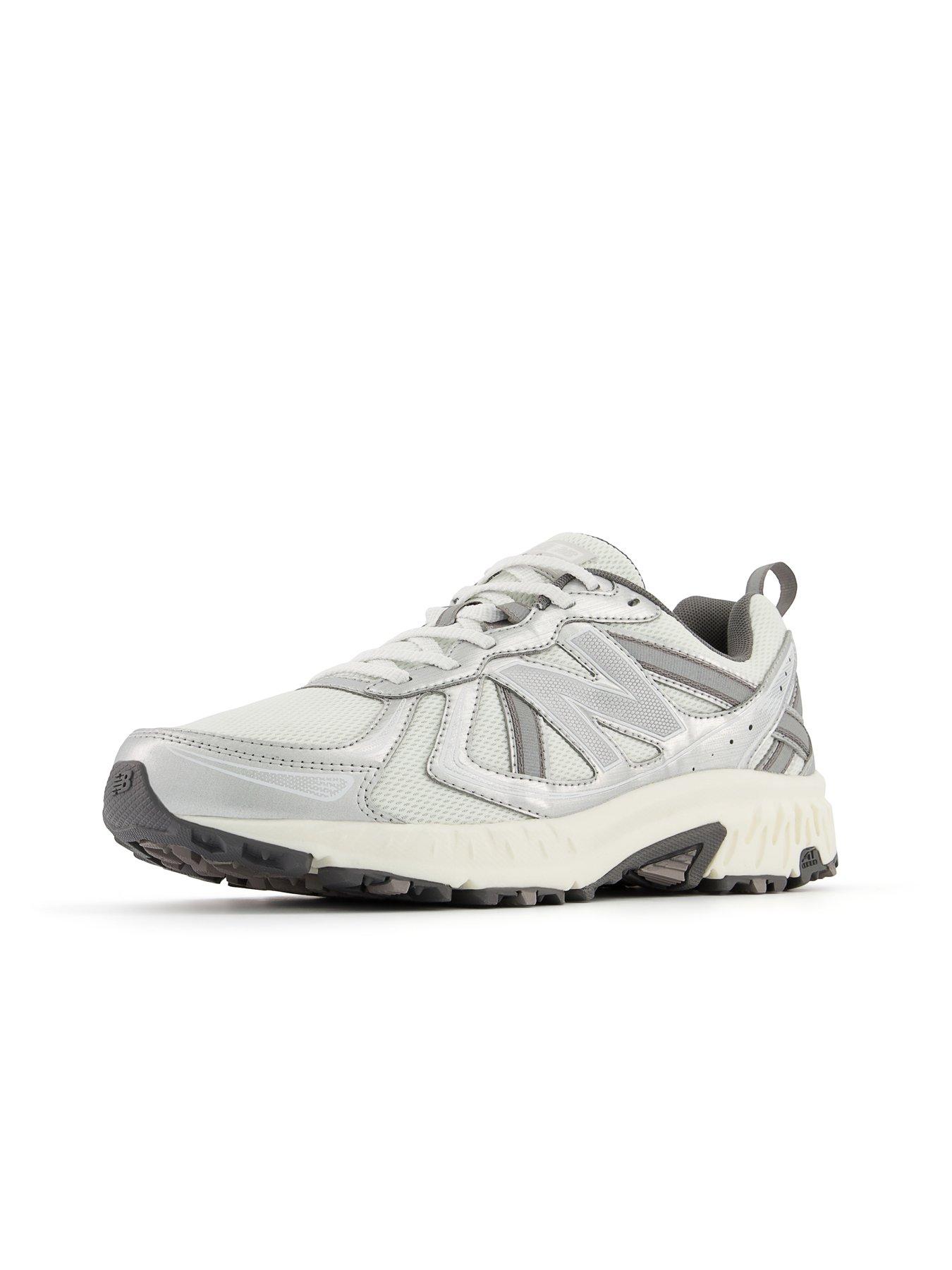Image 6 of 6 of New Balance Womens 410 Grippy Tread Cushioned Collar Lace-Up Trainers - White