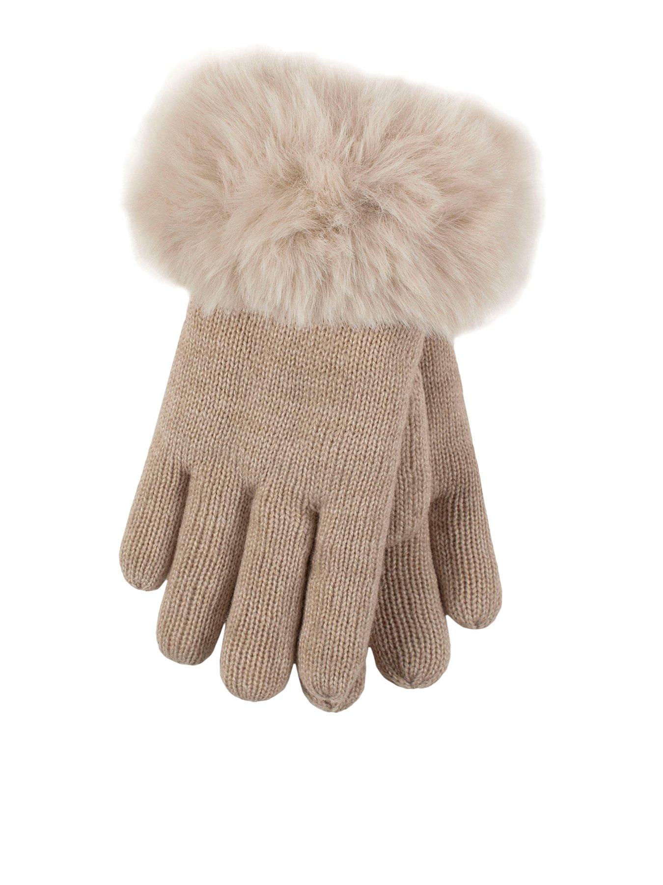 Image 1 of 3 of Heat Holders FAUX FUR GLOVES - OAT