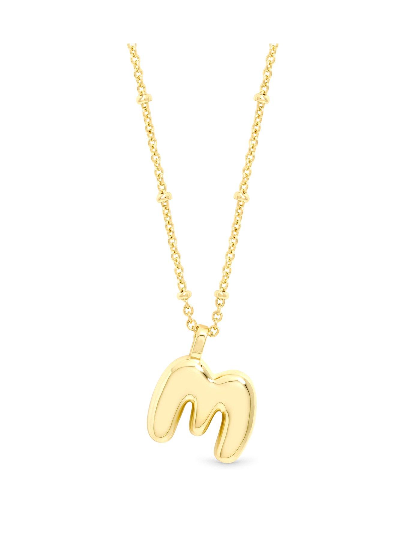 Inicio INICIO GOLD BUBBLE INITIAL NECKLACE