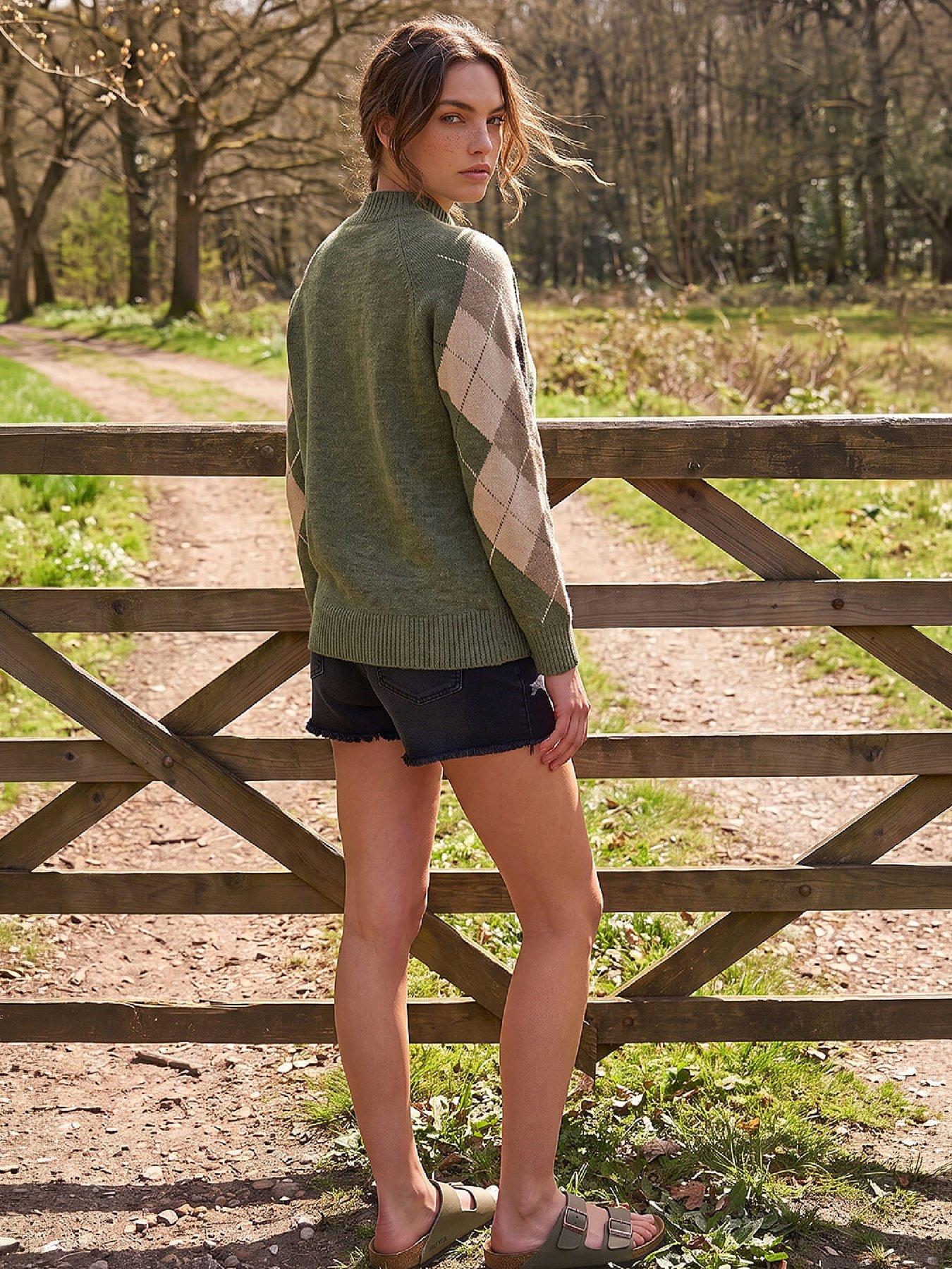 Image 3 of 4 of Roman Petite Argyle Jumper