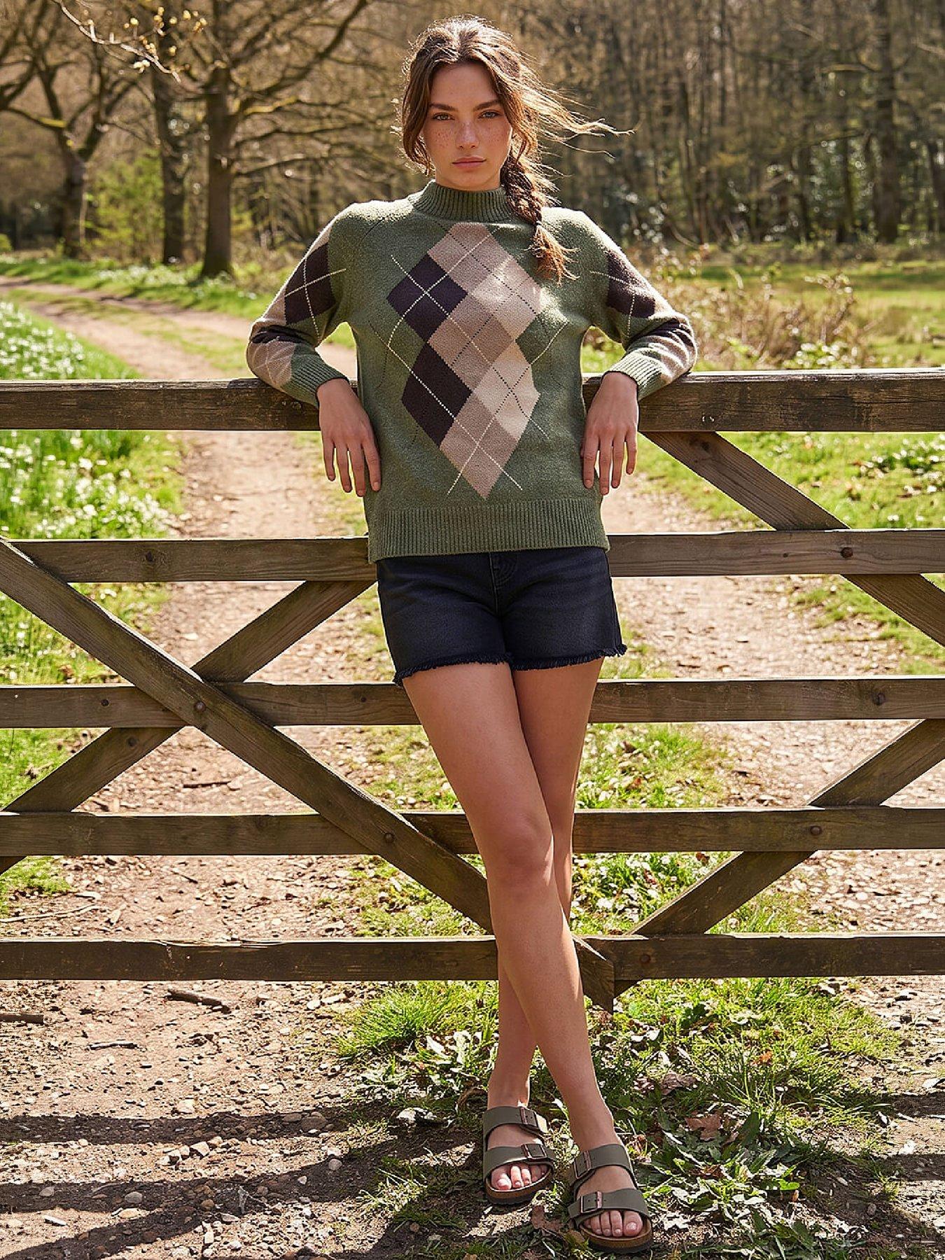 Image 4 of 4 of Roman Petite Argyle Jumper